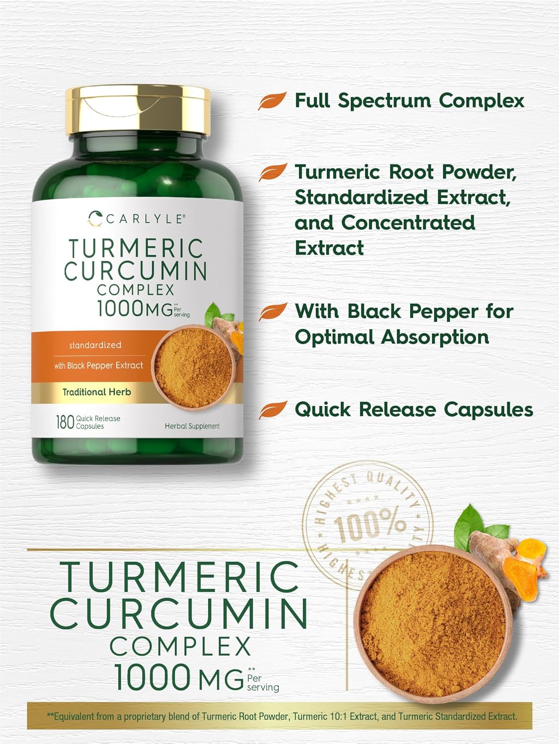 Turmeric Cúrcuma 1000 mg