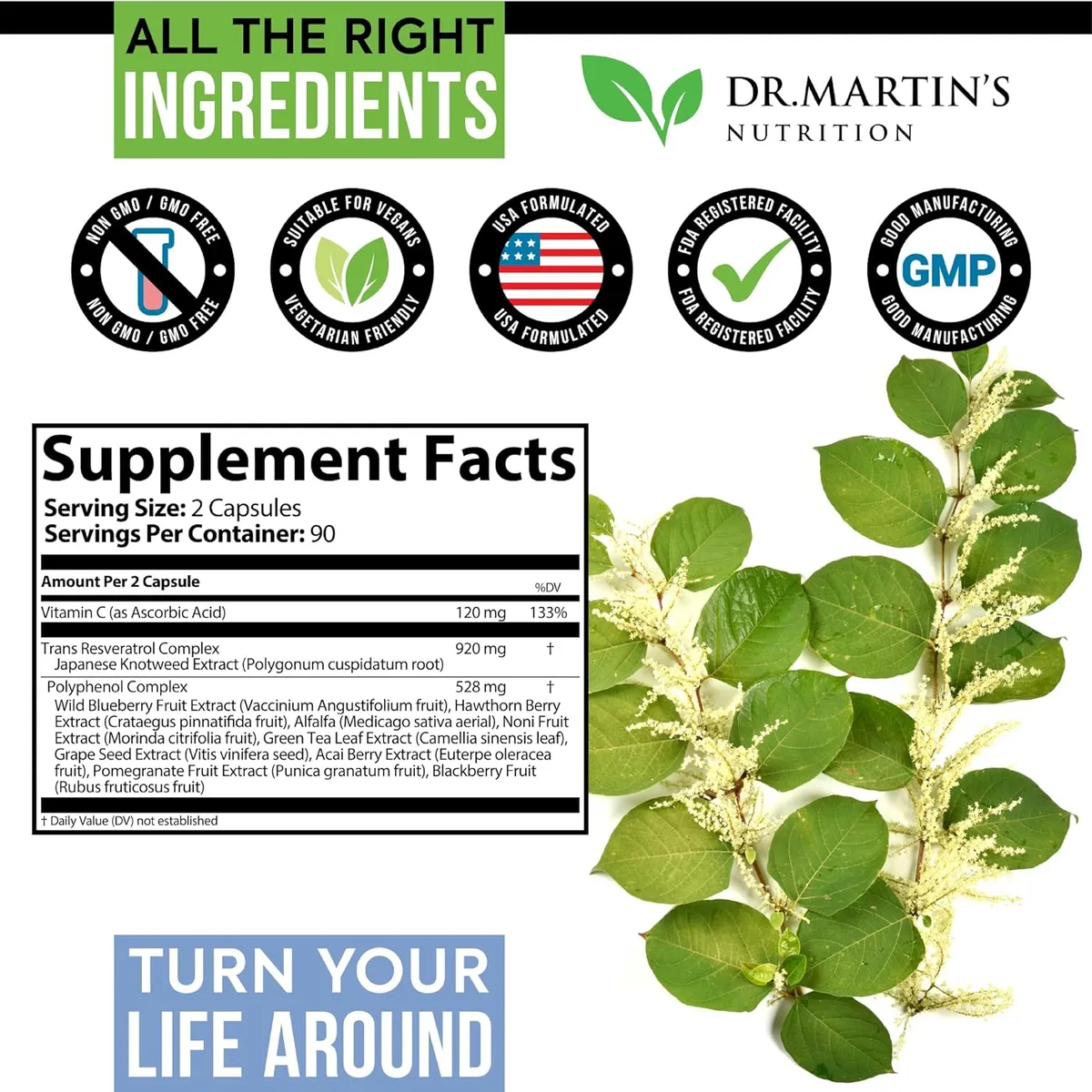 Resveratrol 1568mg+VitaminC