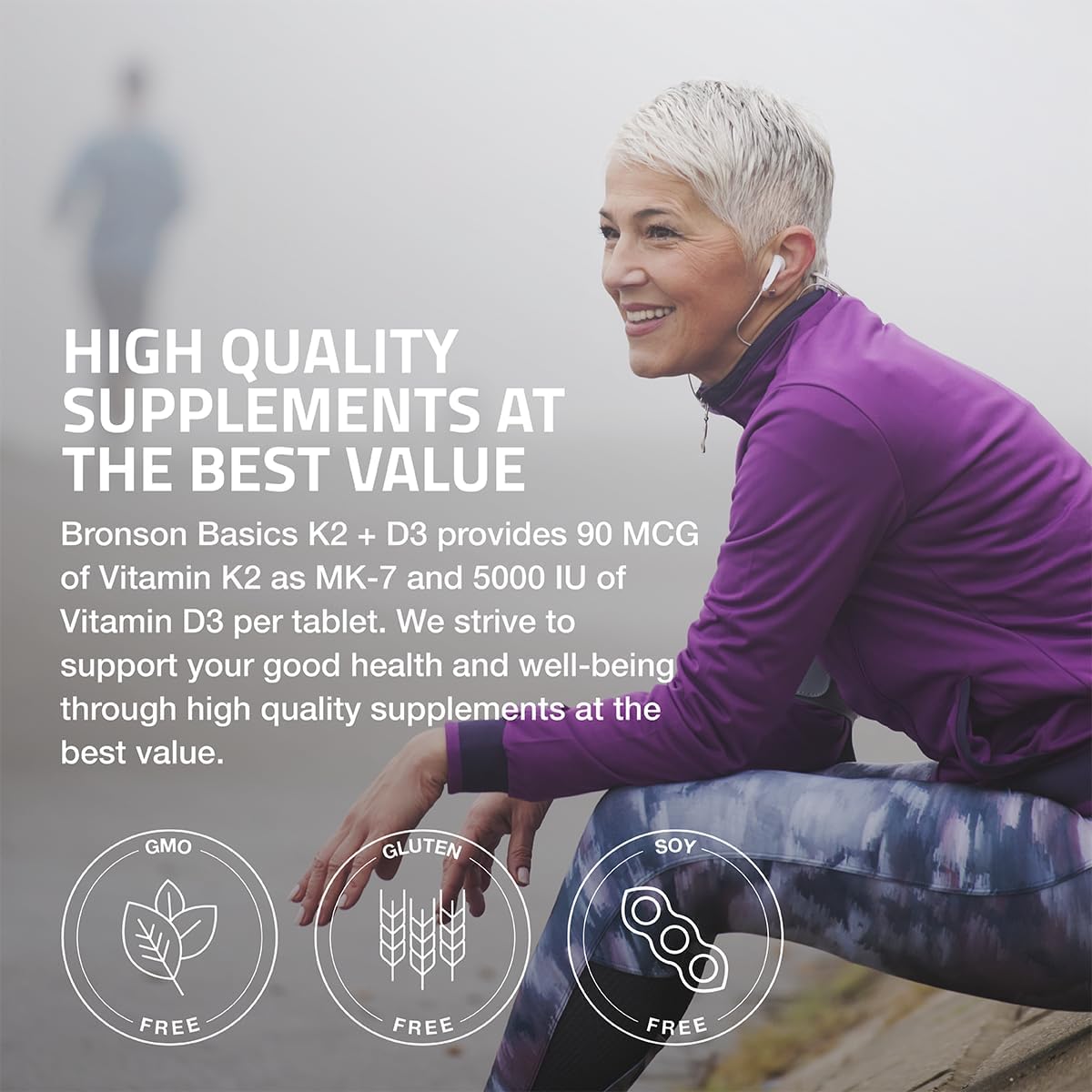Bronson Vitamina K2 + D3 (MK7)