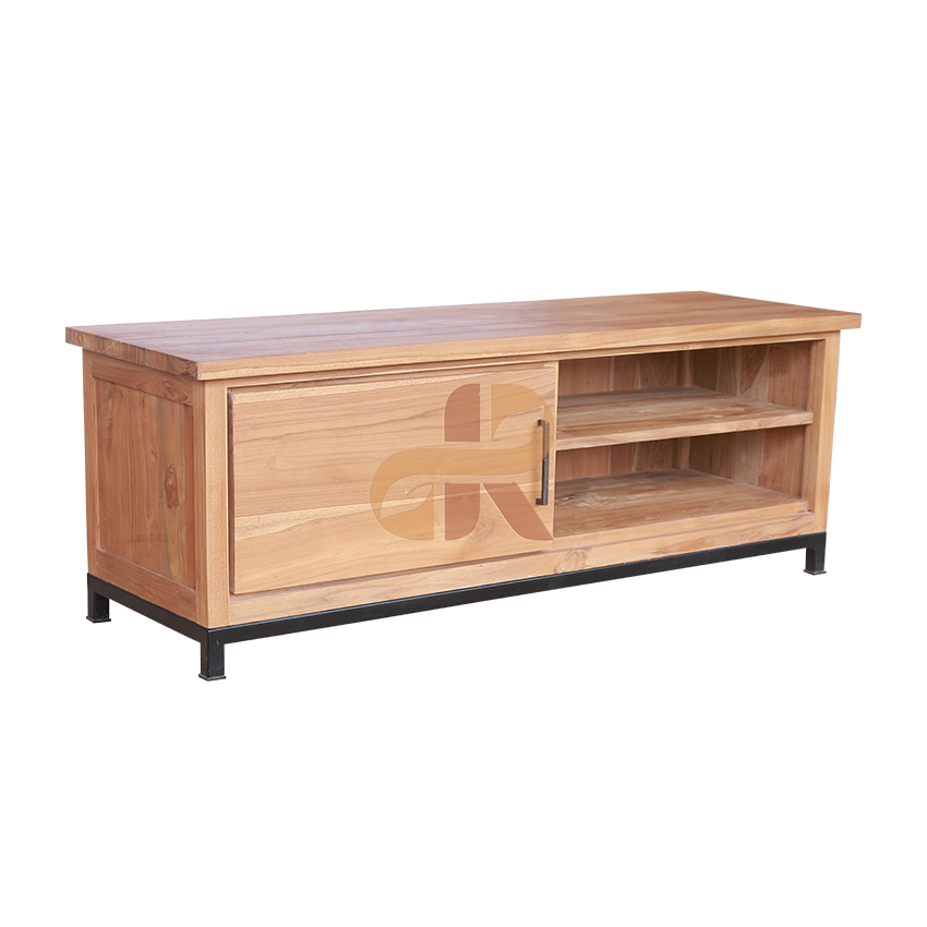 DTV 004 - Tv Stand 1 Door Metal Leg