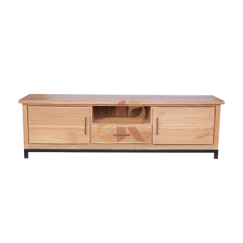 DTV 005 - Tv Stand 2 Doors Metal Leg