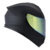 Casco Ghira Gh-Nova Negro Mate Cerrado Mica Dorada