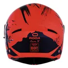 Casco Roda Booster Rojo Mate Sun Mica Humo 