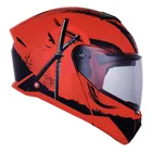 Casco Roda Booster Rojo Mate Sun Mica Humo 