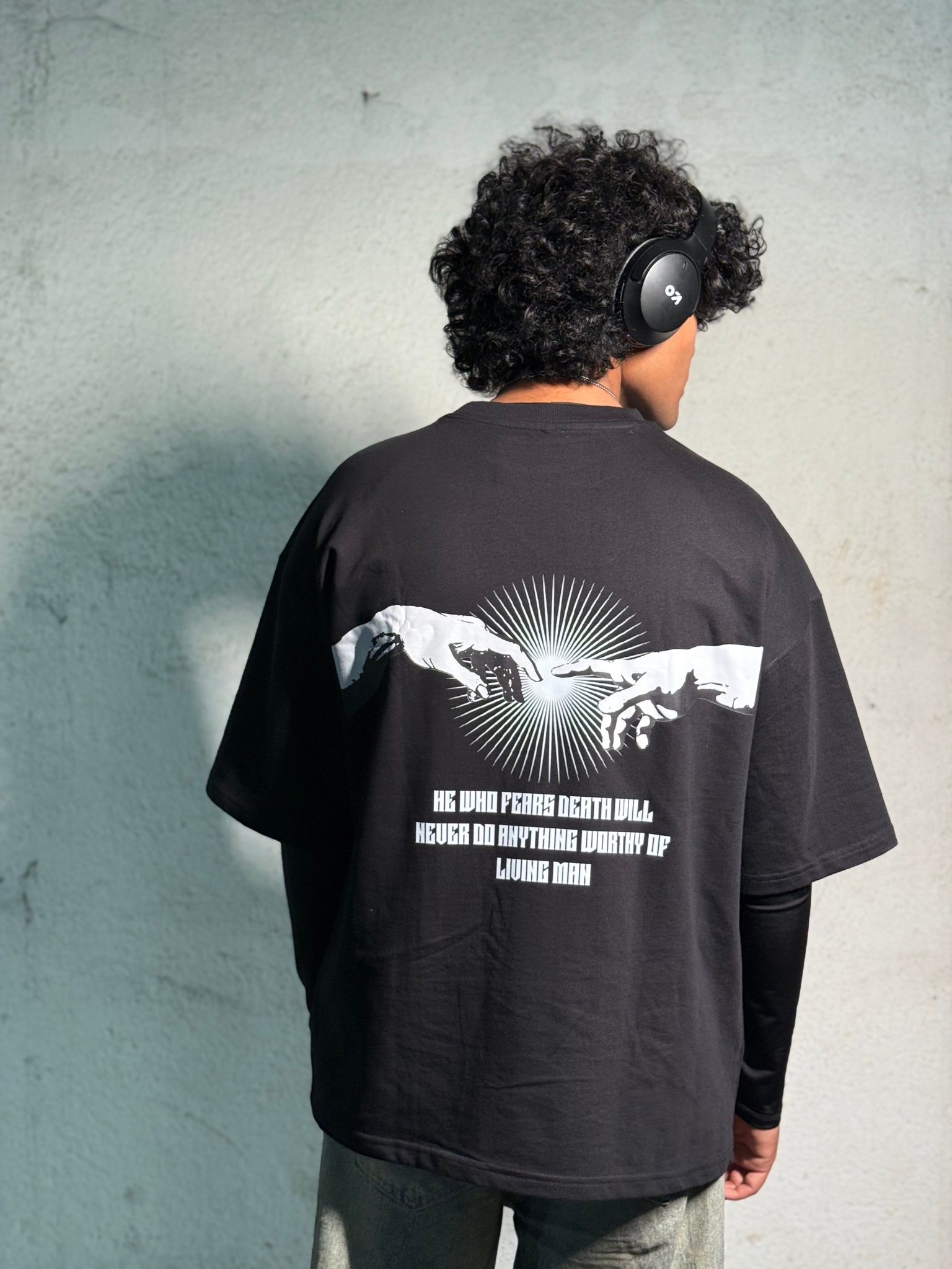 Graphic Print Black T-Shirt