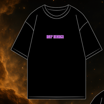 Drip Minged Black T-Shirt