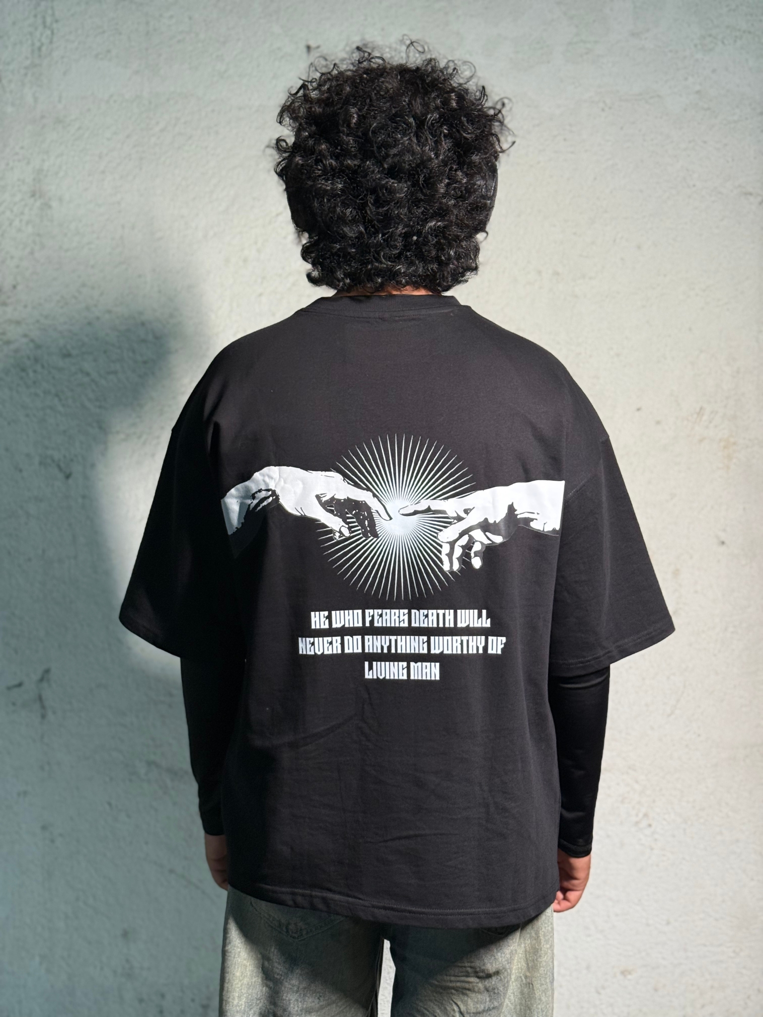 Graphic Print Black T-Shirt