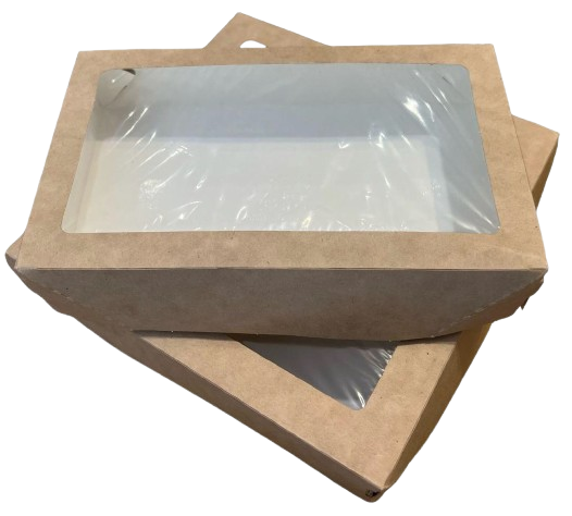 Caserola carton cu fereastra Mare (20/20/4,5)