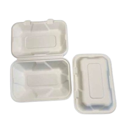 Caserolă Meniu Hamburger Bio din Trestie de Zahăr HB10 - 230 x 159 x 77 mm