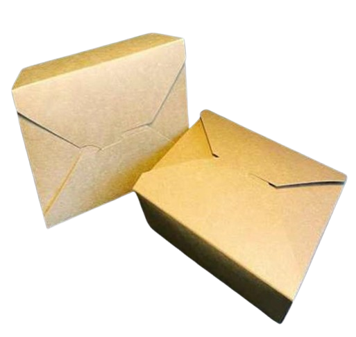 Cutie Meniu Kraft cu 4 Clapete - 170 × 136 x 50 mm