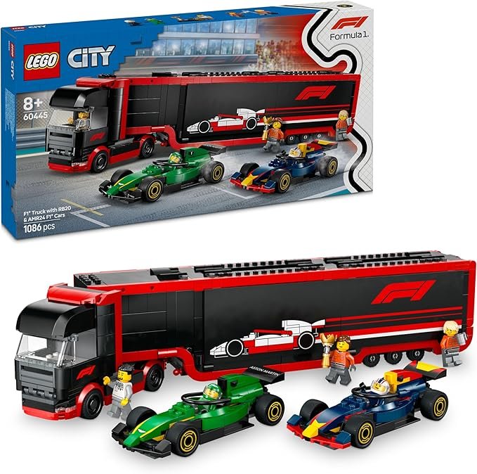 Lego City 60445 - F1 Transporter mit RB20 & AMR24 F1 Rennautos