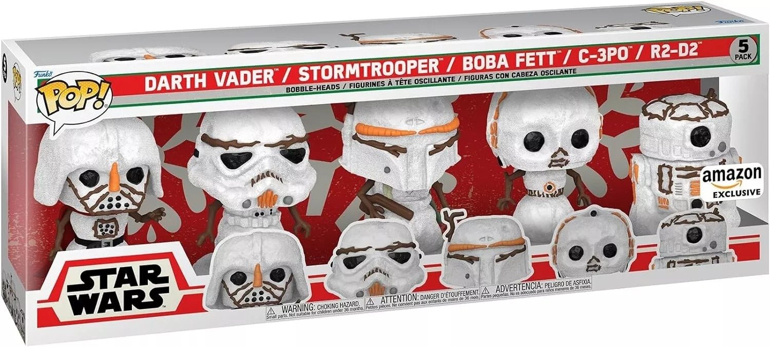 Funko POP Star Wars Darth Vader Boba-Fett C-3P0 R2-D2 Snowme
