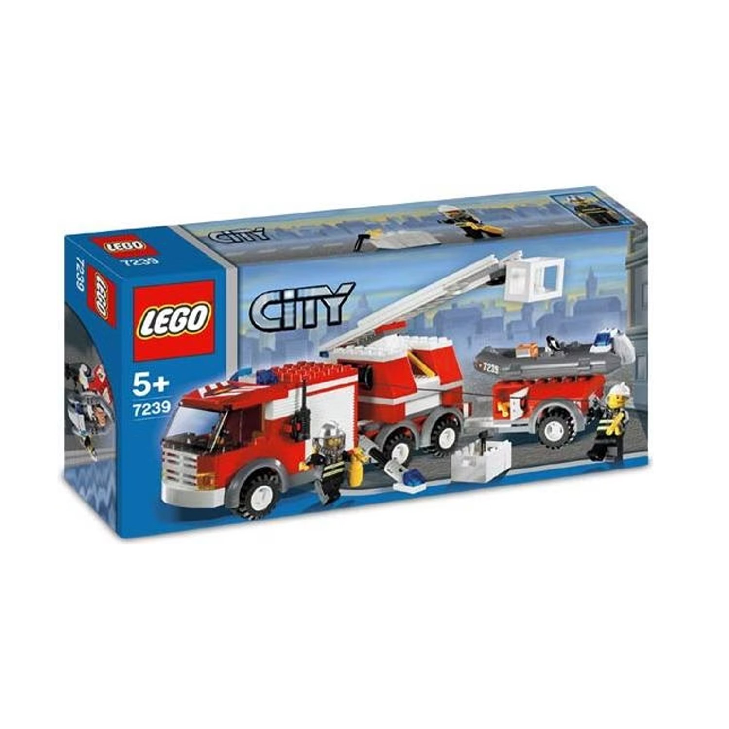 Lego City 7239 Feuerwehr Fahrzeug Feuerwehrlöschzug