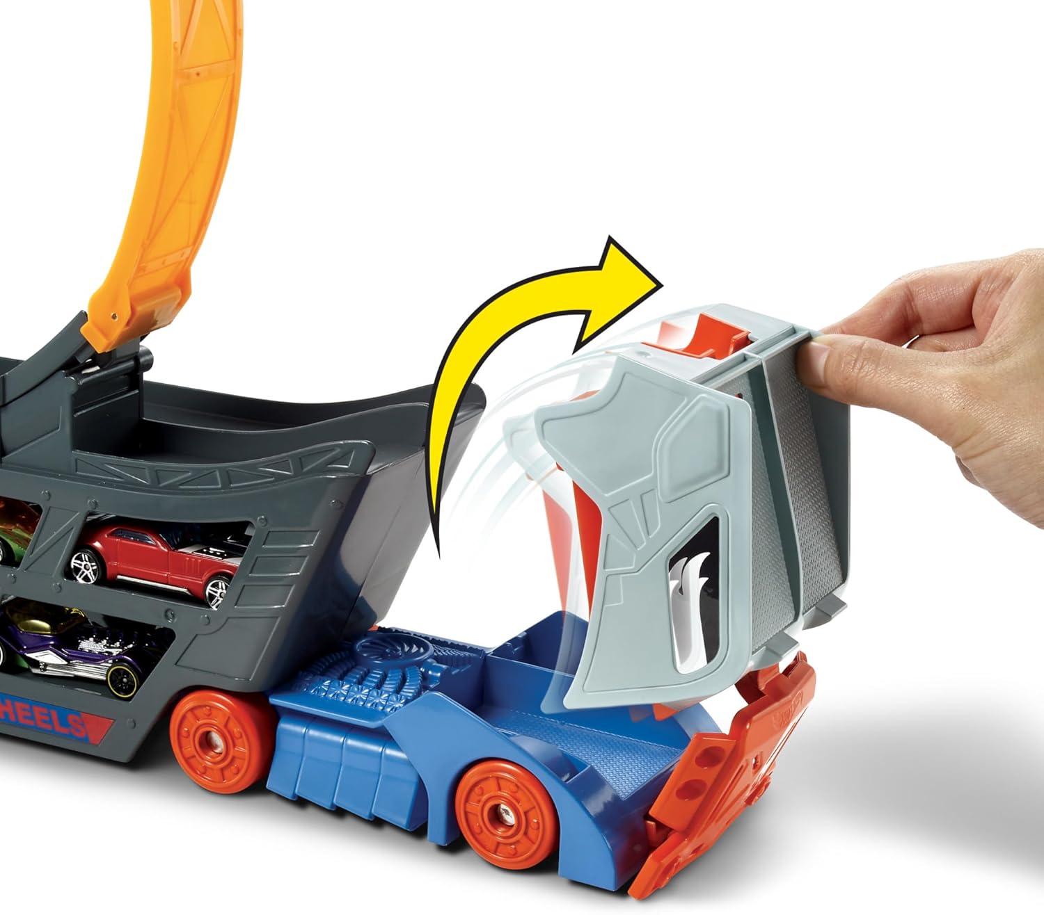 Hot Wheels Stunt N Go Transporter und Trackset