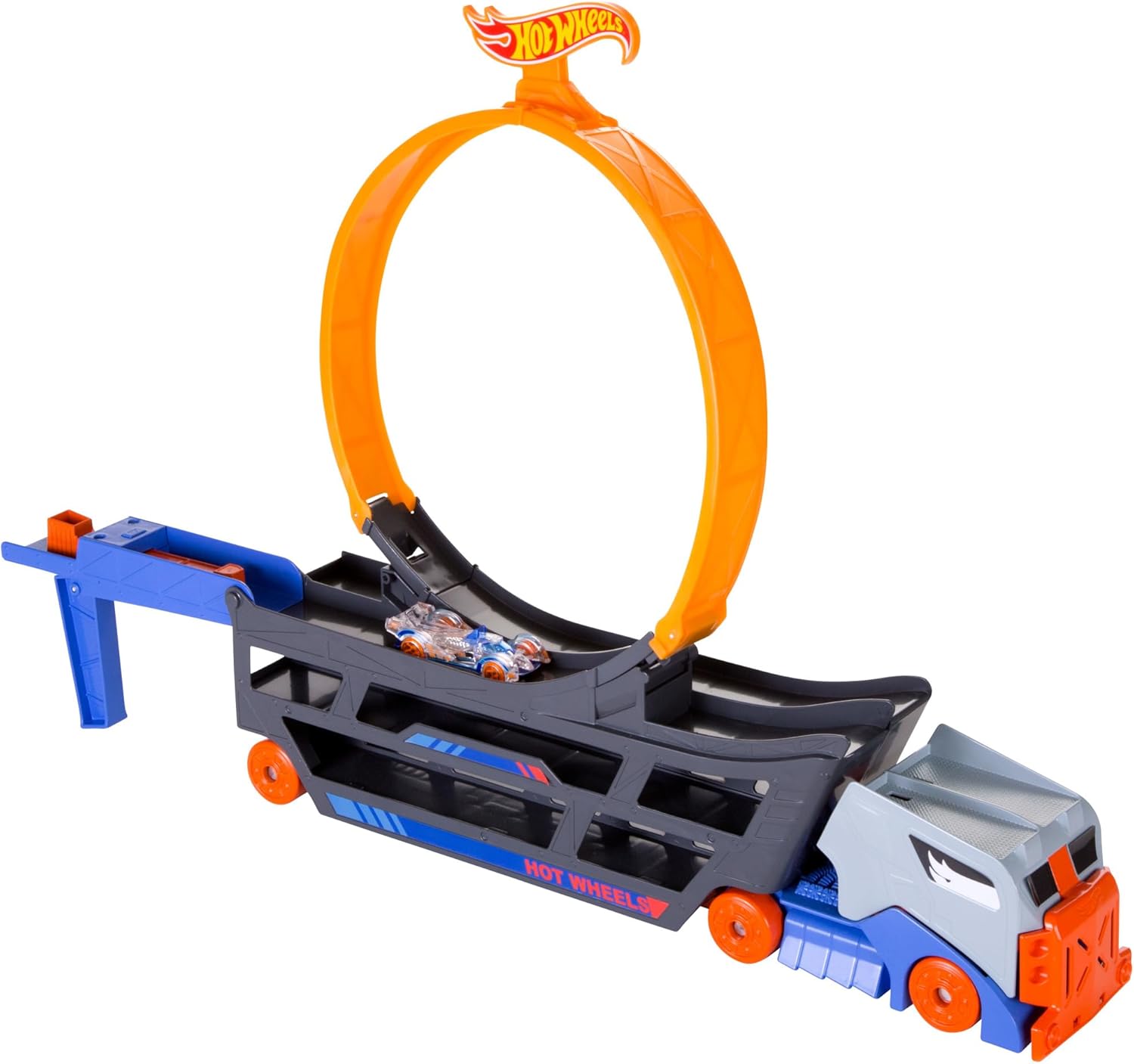 Hot Wheels Stunt N Go Transporter und Trackset