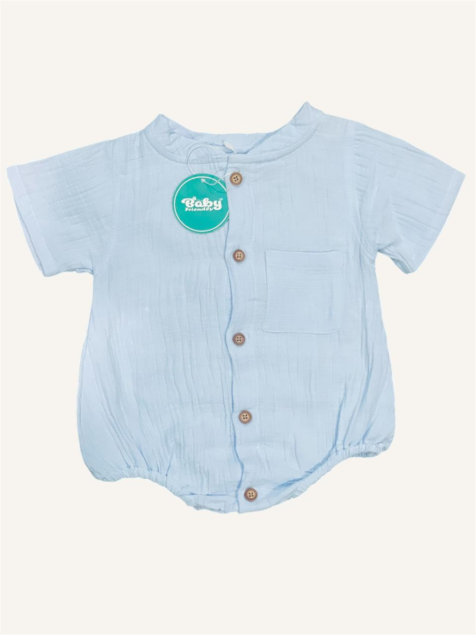 BABY FRIENDLY Premium Romper Body suit Muslin Crinkle