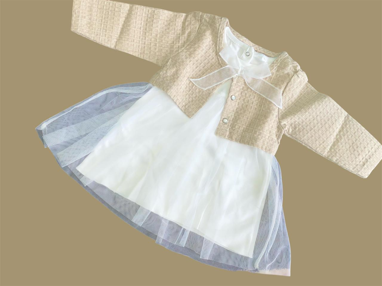 BABY FRIENDLY Premium Haira Frock with shrug