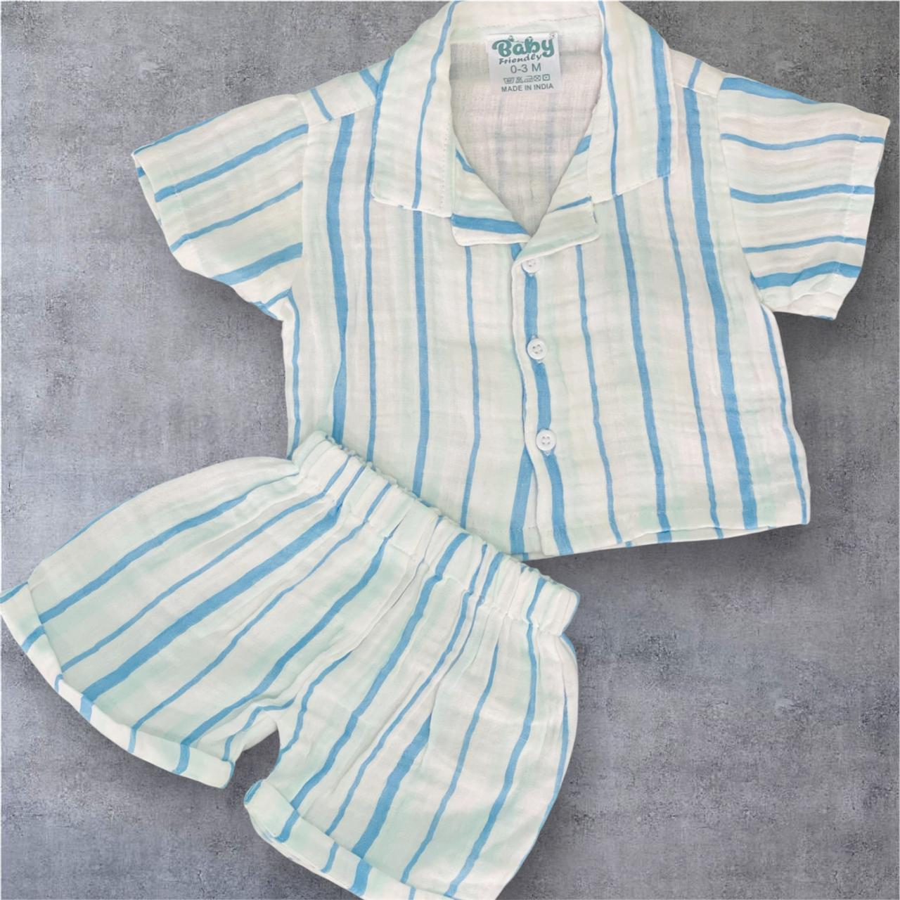 BABY FRIENDLY Premium Muslin crinkle cordset