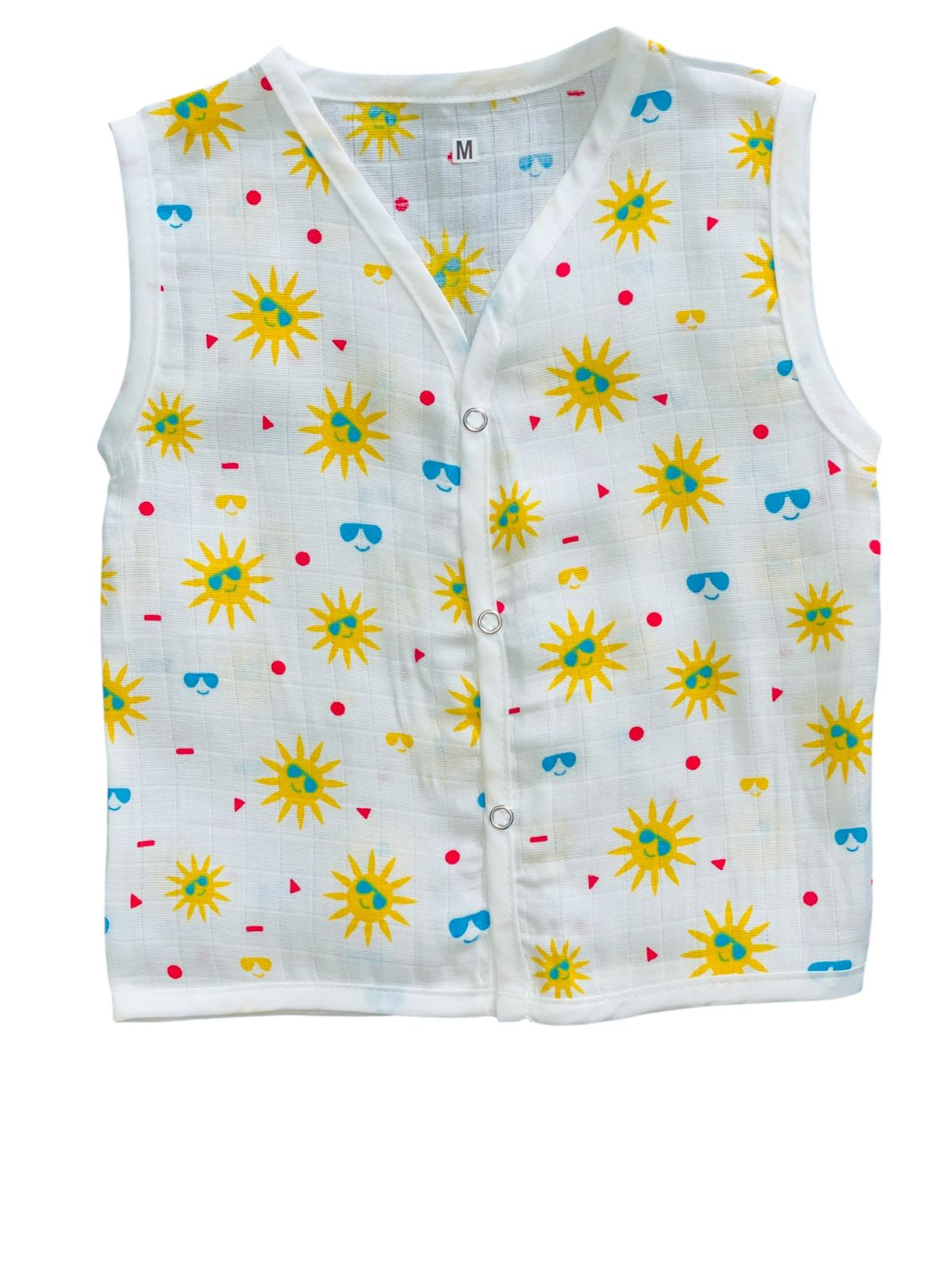 BABY FRIENDLY Premium Jhabla Button Muslin