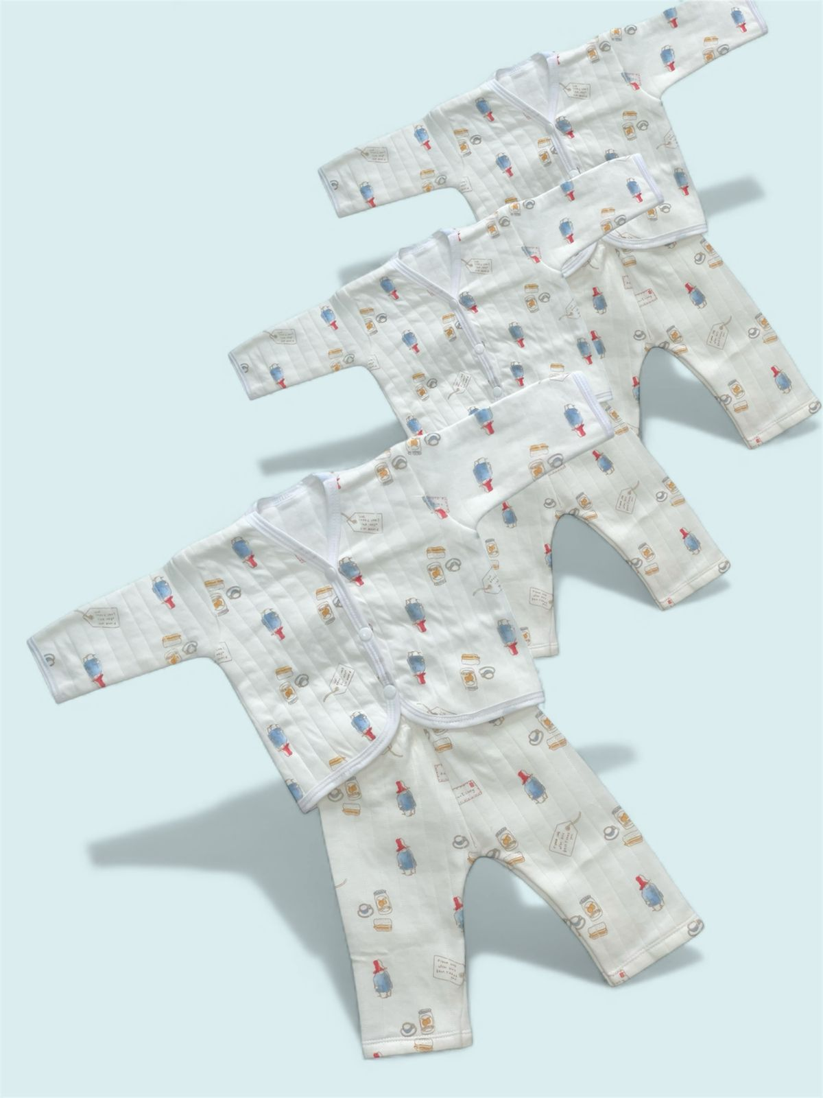 BABY FRIENDLY Premium Jakkad set shirt with pant Pack Of 3