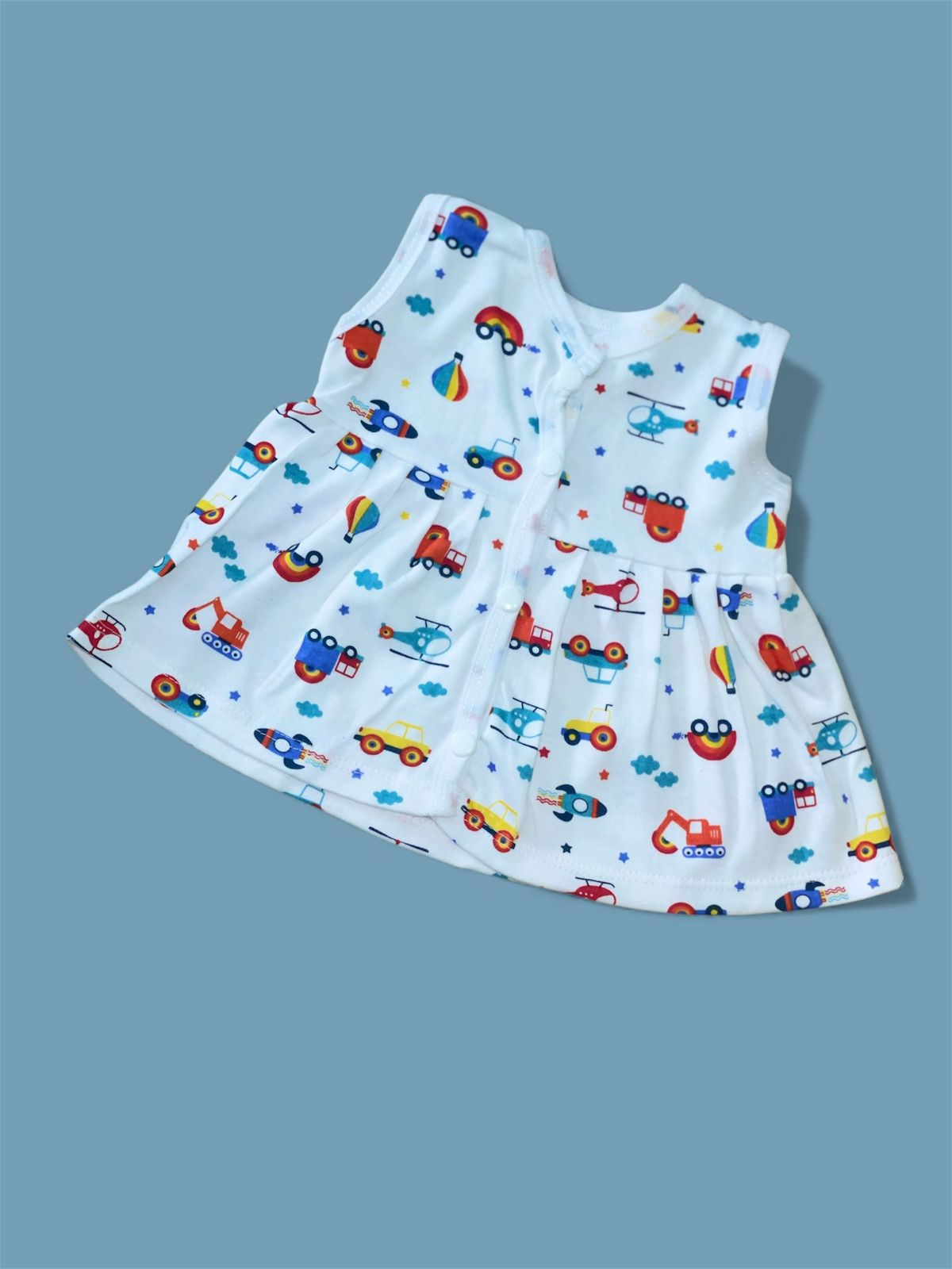 BABY FRIENDLY Premium Frock Print Cotton