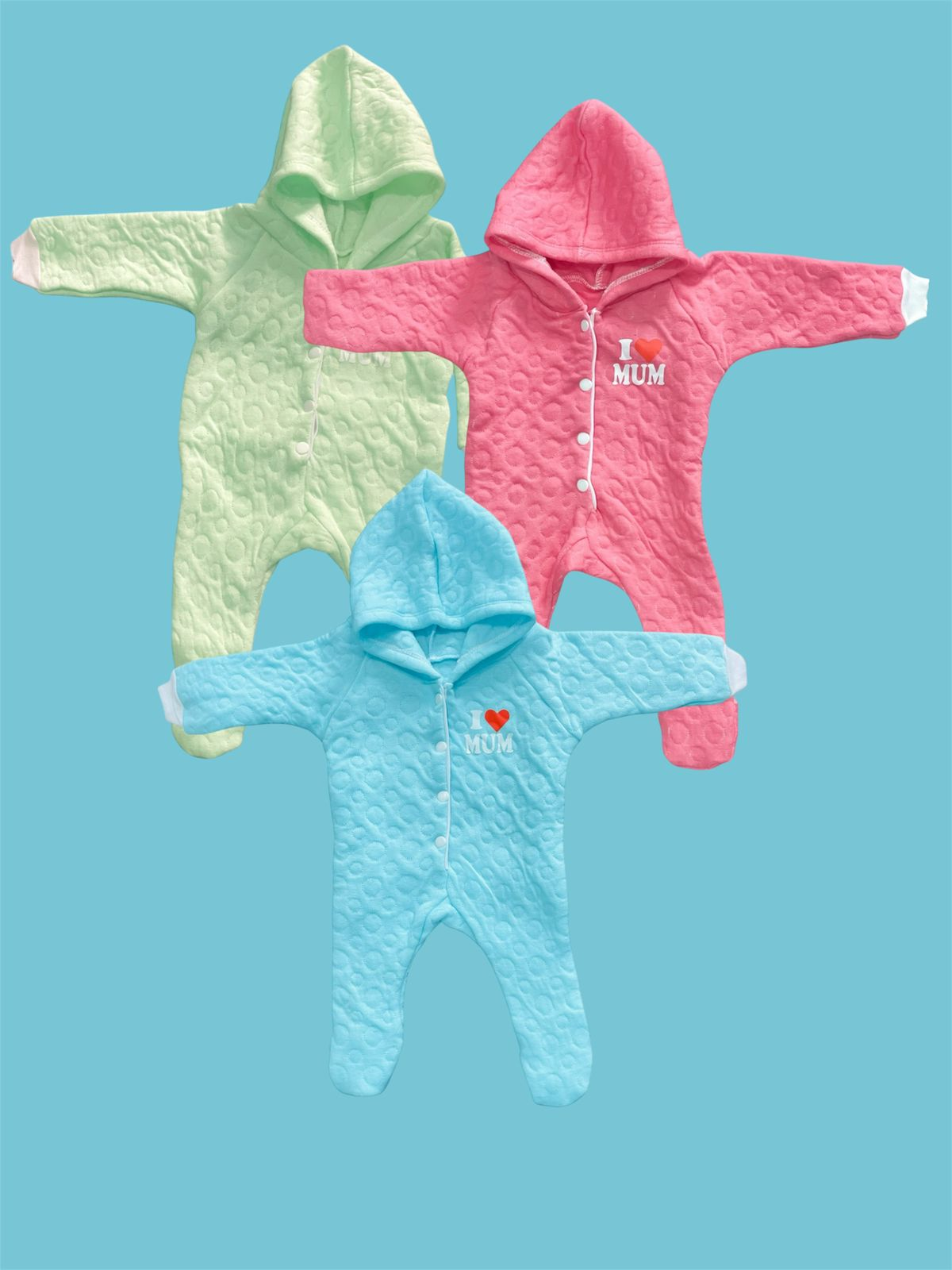 BABY FRIENDLY Premium Jakkad Full Romper Pack Of 3
