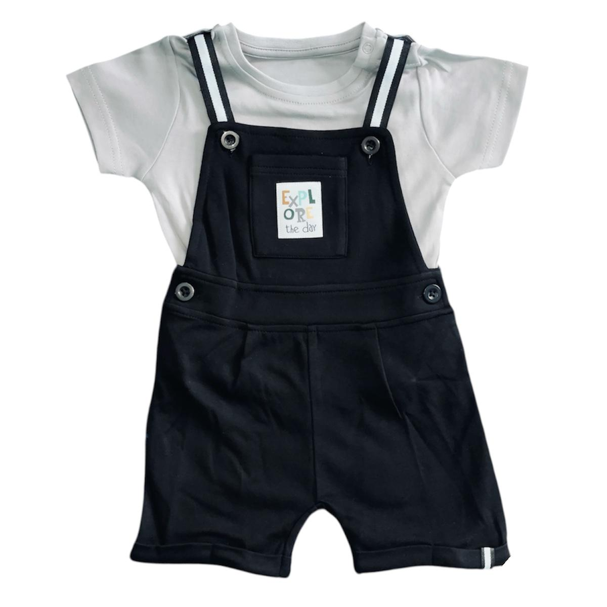 BABY FRIENDLY Premium Dungaree Babasuit noble