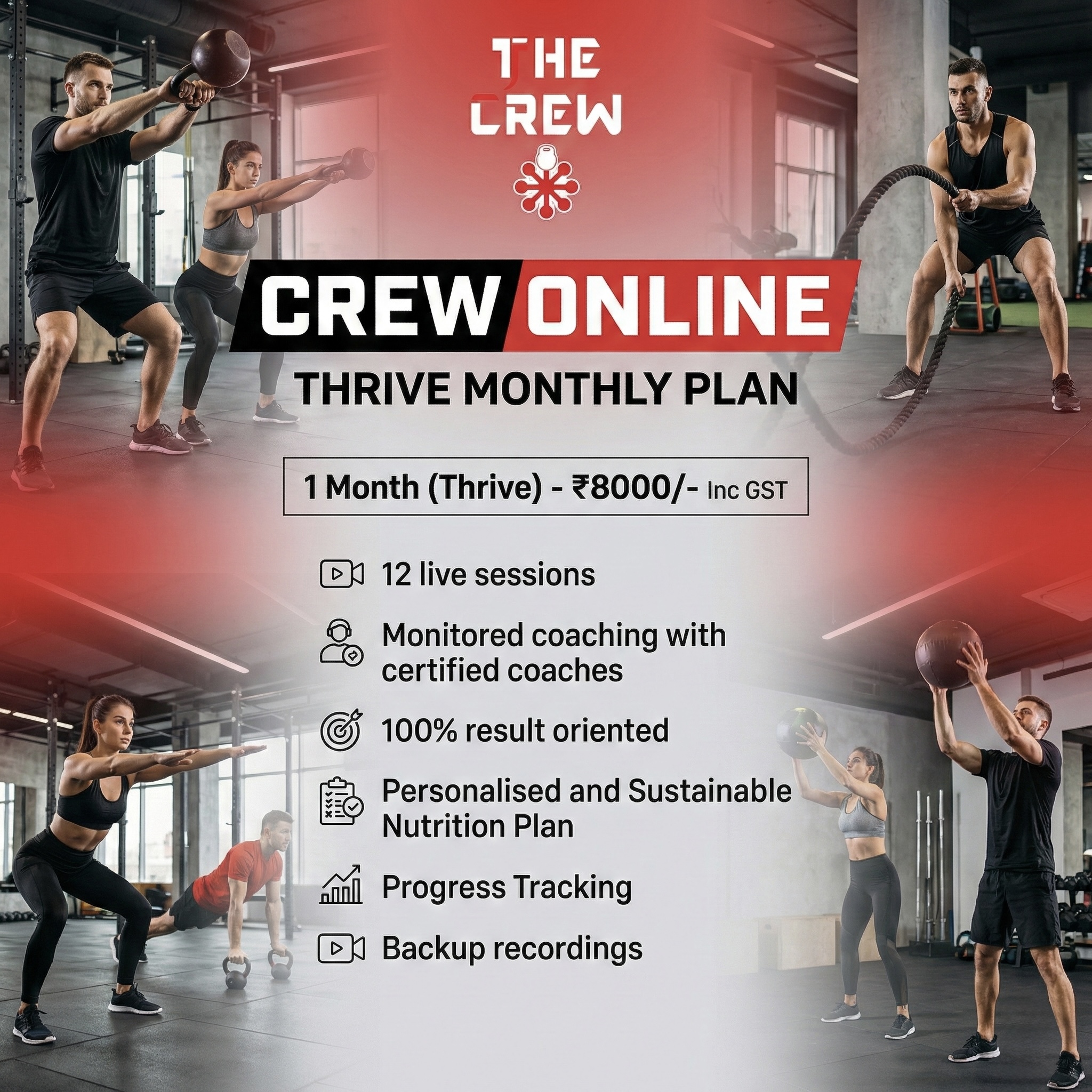 Crew Online Thrive Monthly Plan