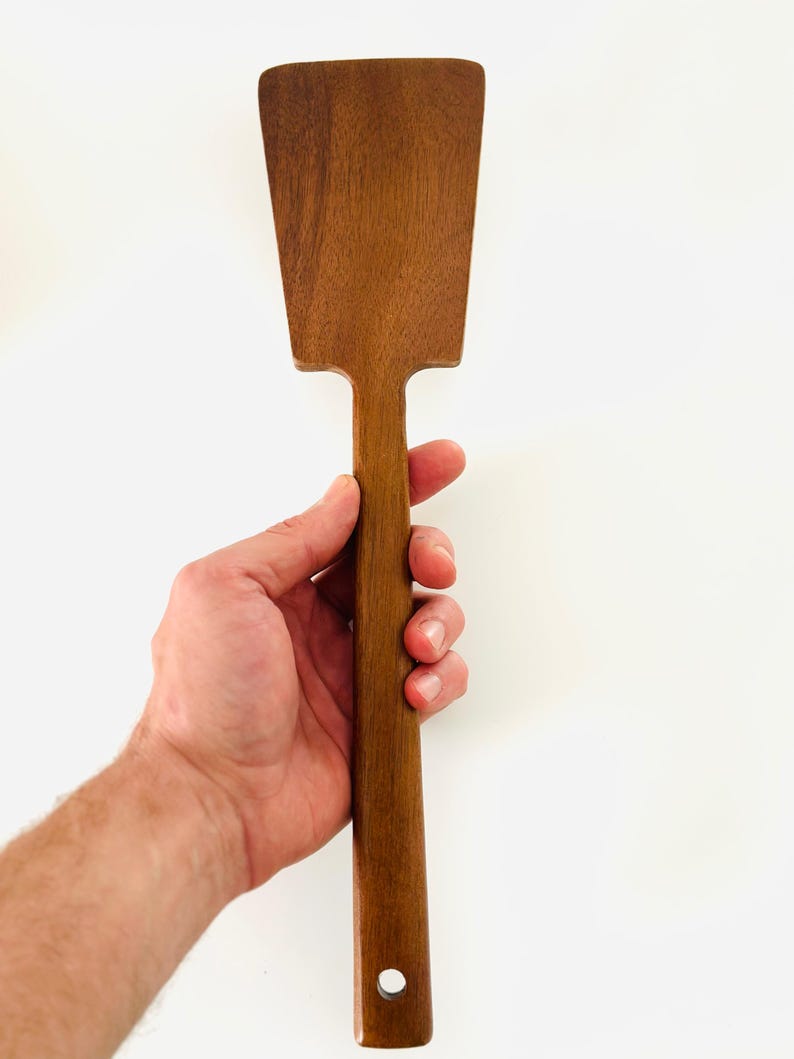 Premium Quality - Handmade Wooden Cooking Spatula and Eating Utensils Š Natural Wood Kitchen Tools Š Perfect for Stirring, Frying