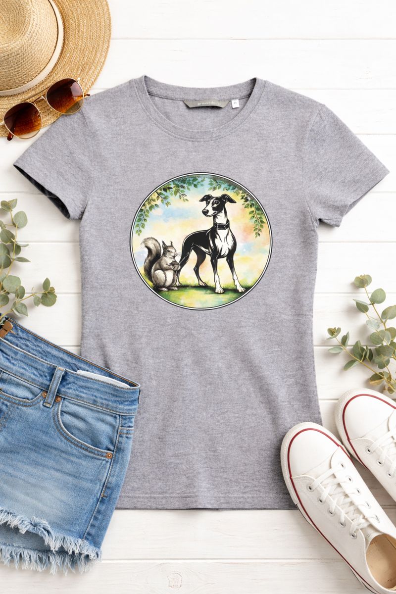 Graues Premium T-Shirt