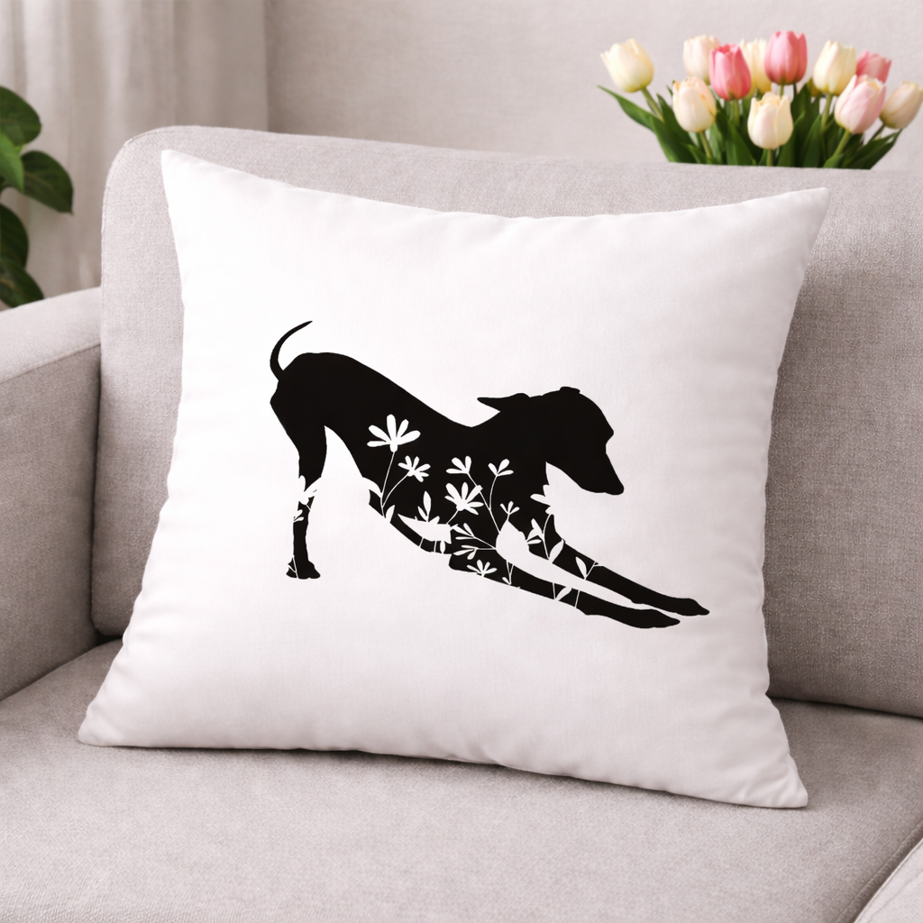 Kissen mit ital. Windspiel