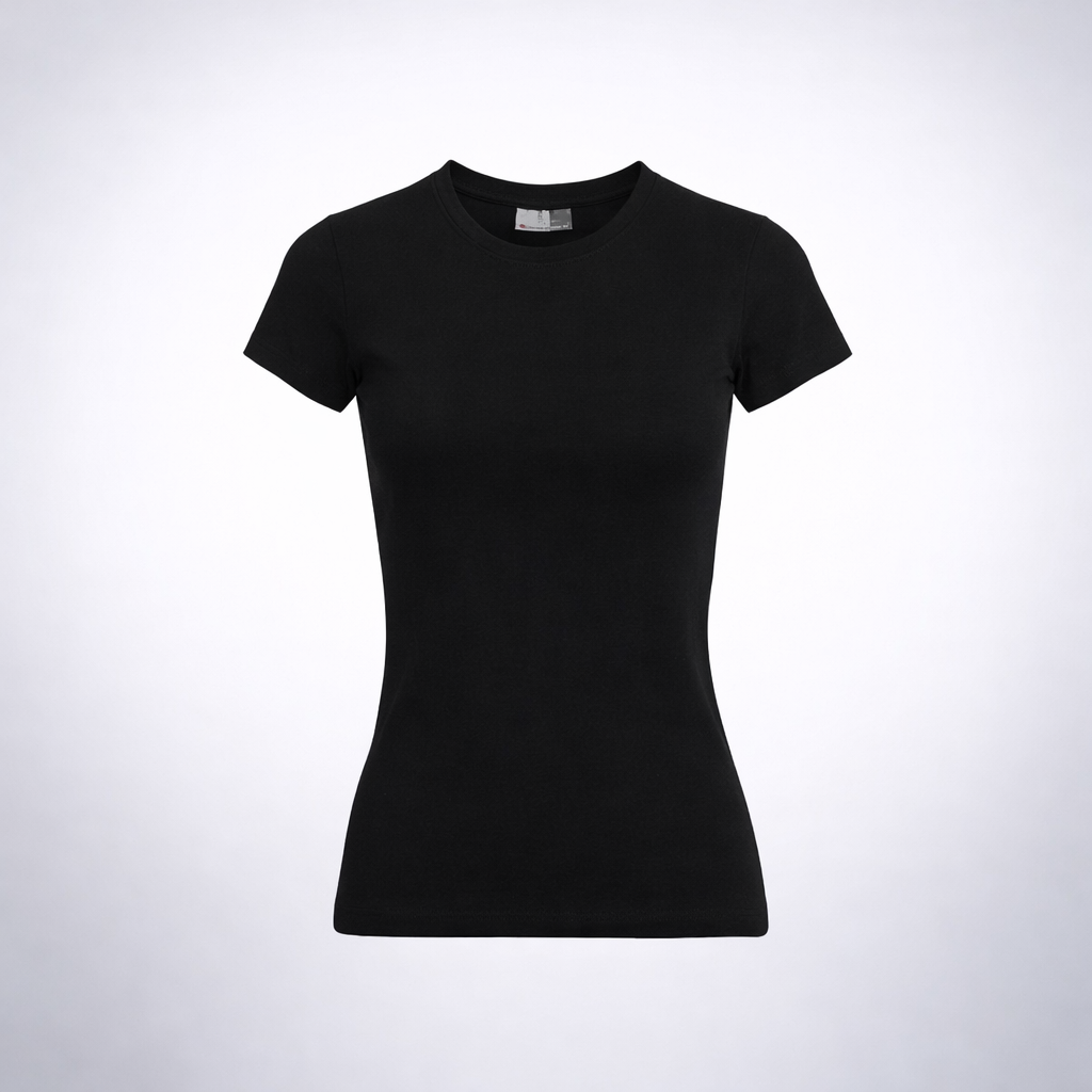 Damen Baumwollshirt grau/schwarz