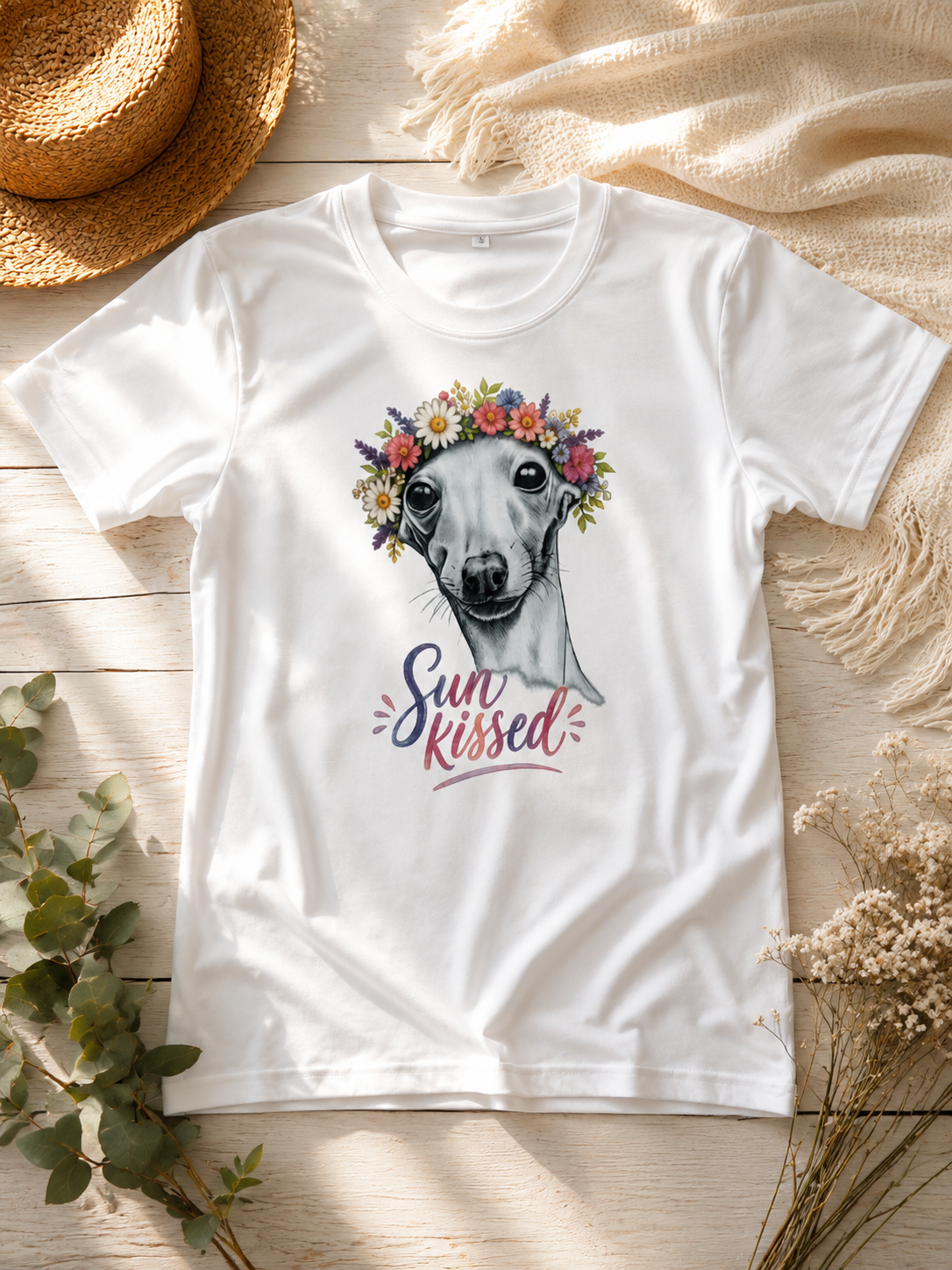 Funktionsshirt mit ital. Windspiel Motiv