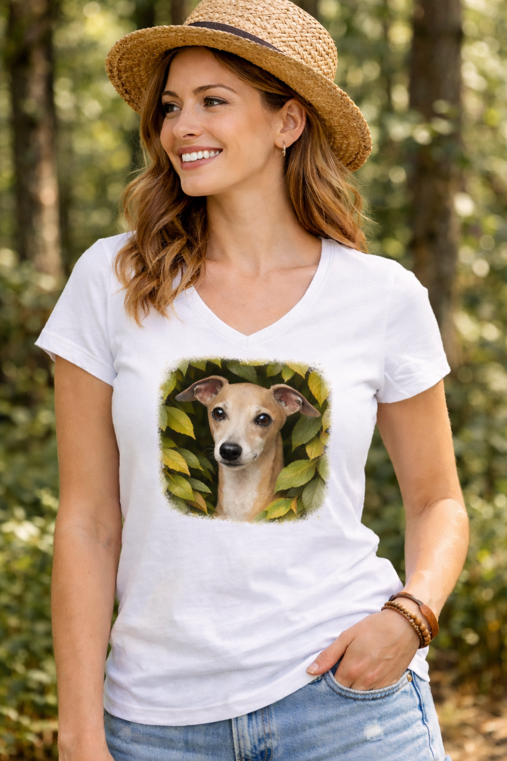 Weißes Premium T-Shirt