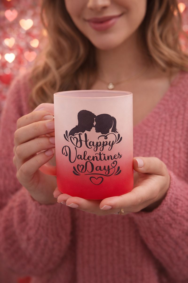 Romantische Glastasse