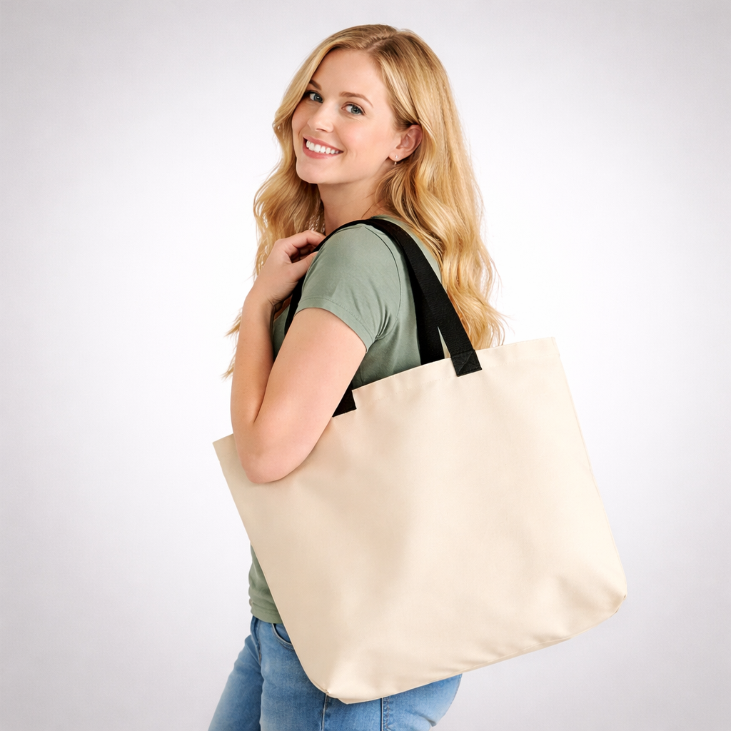Einkaufstasche Creme