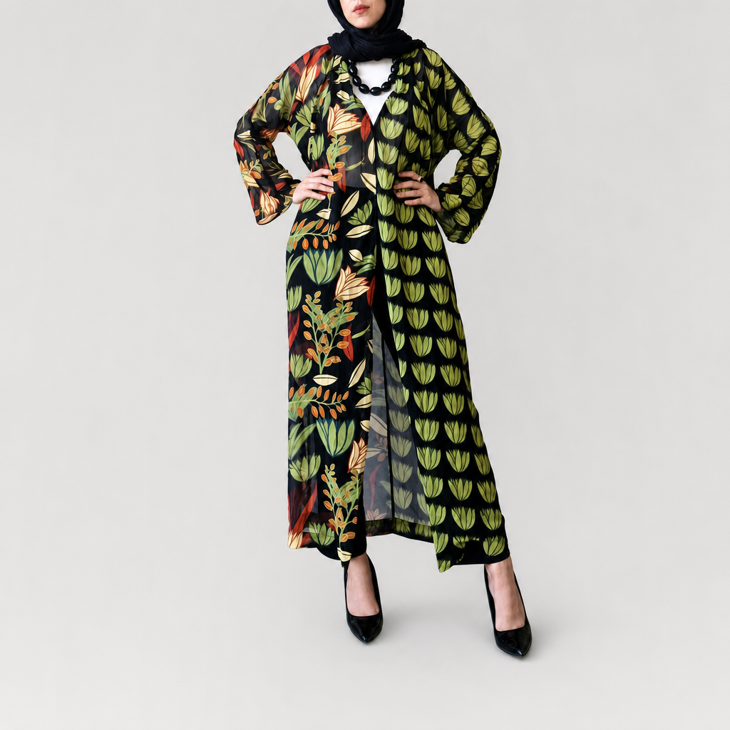 Floral Pattern Kimono 