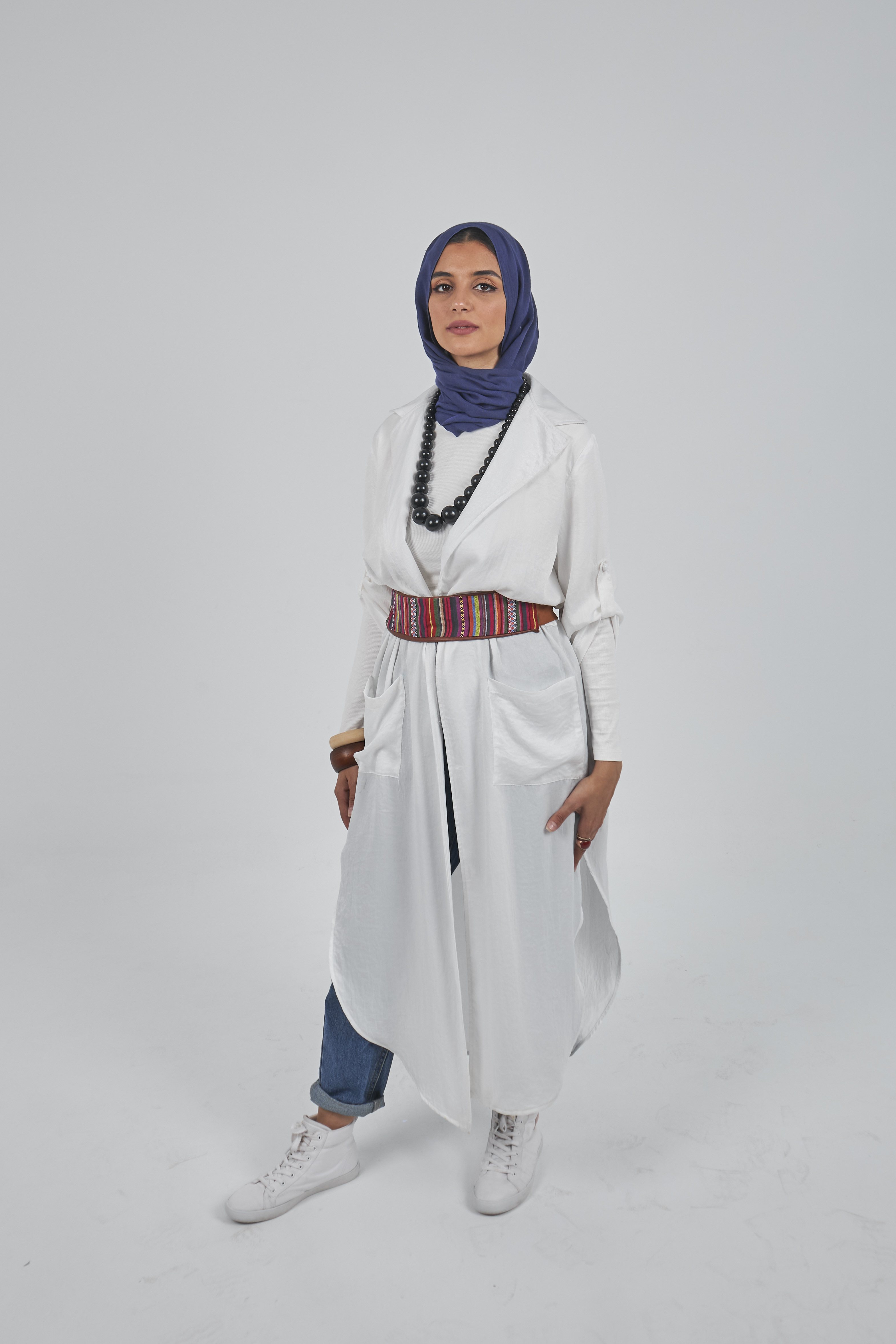 White Long Shirt Dress