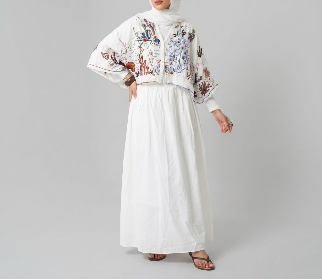  White Maxi Skirt
