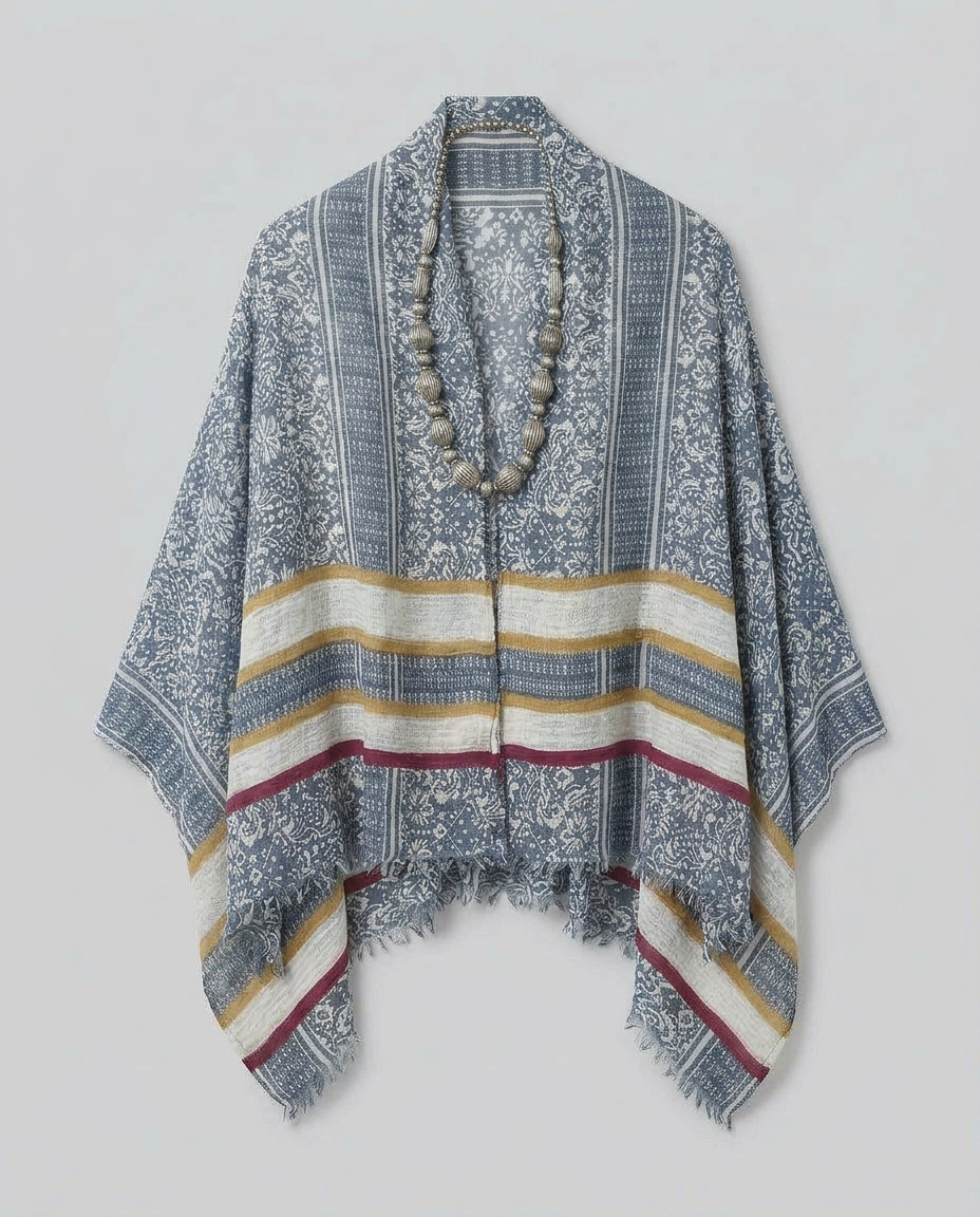 Striped Pattern Lightweight Scarf