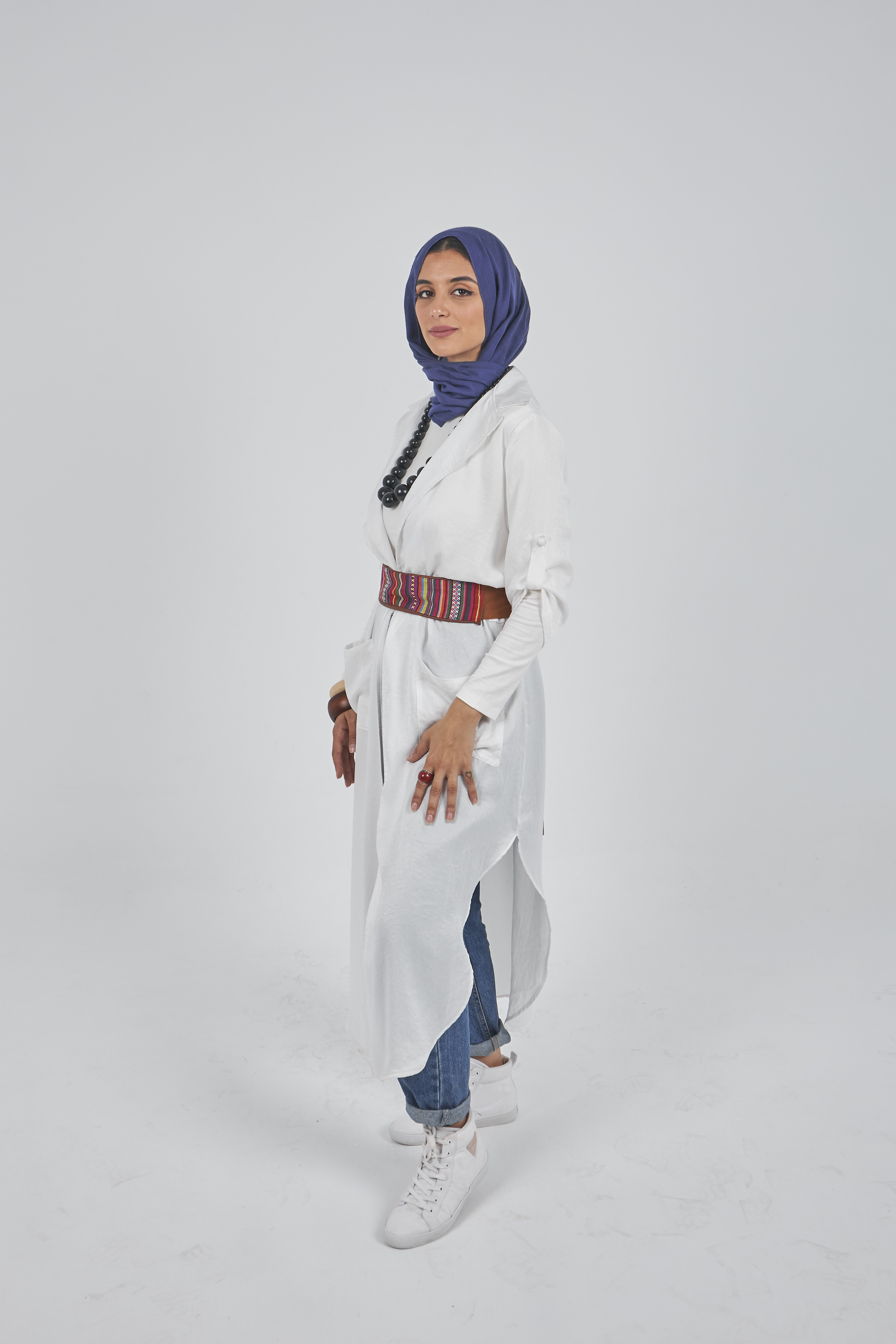 White Long Shirt Dress