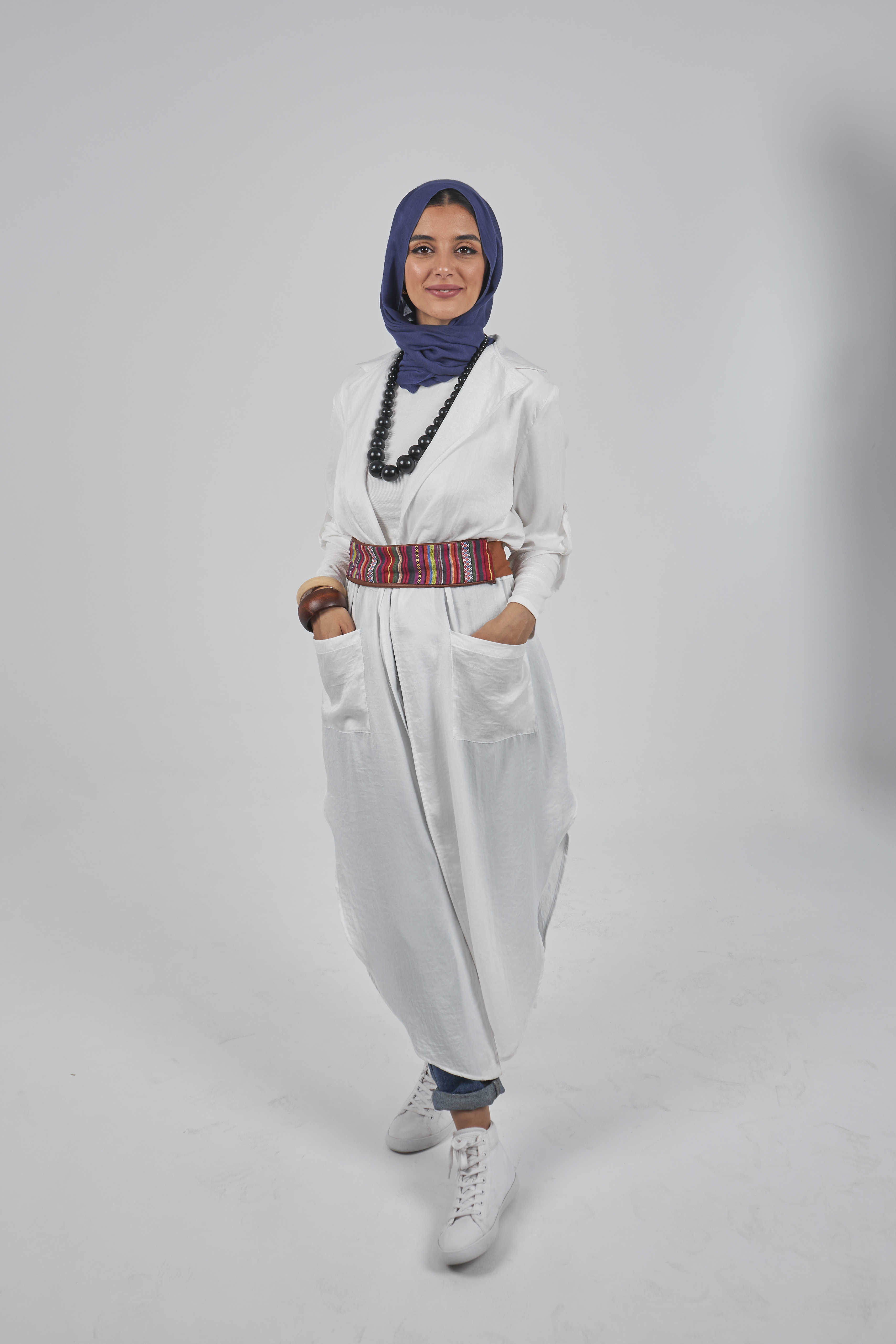 White Long Shirt Dress