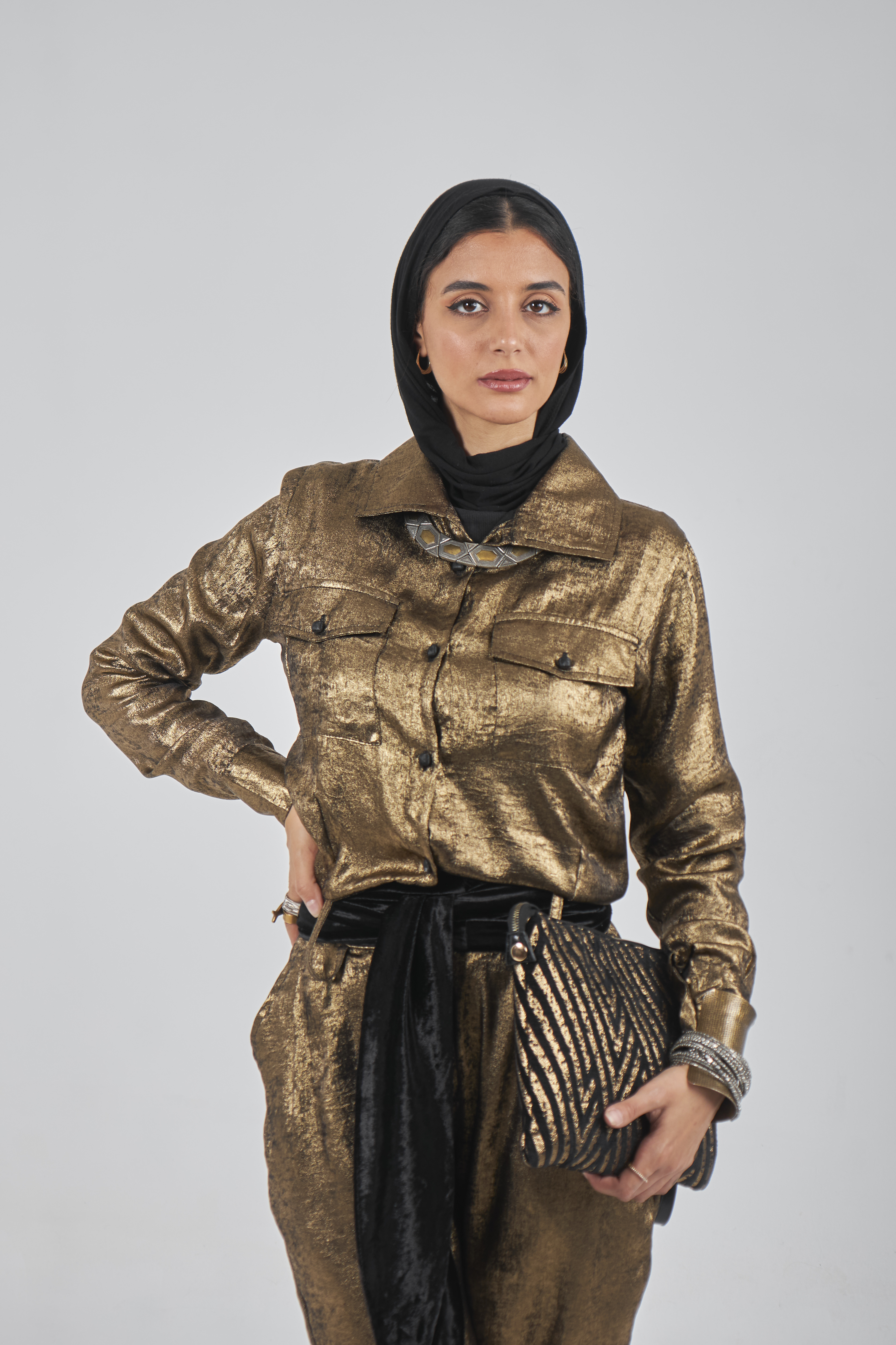 Metallic Gold Jumpsuit