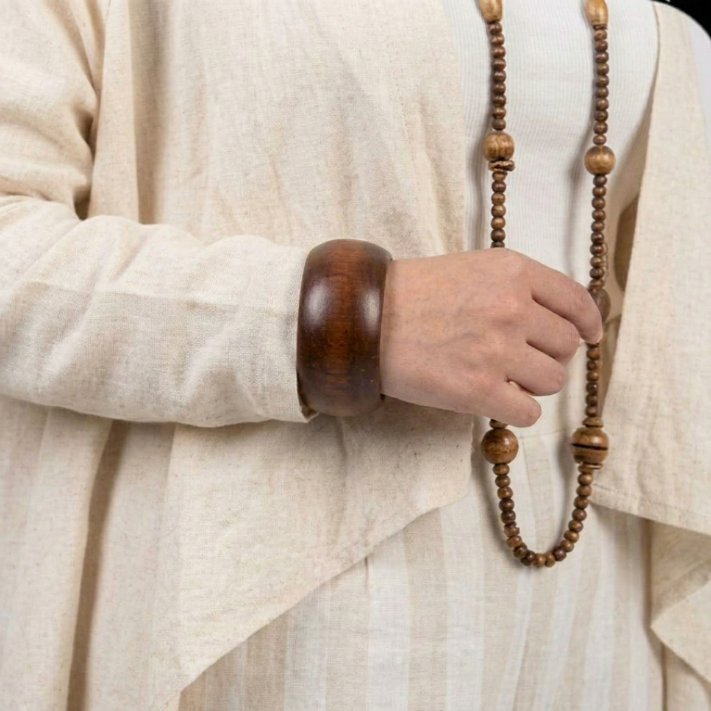 Beige Linen Modest Set