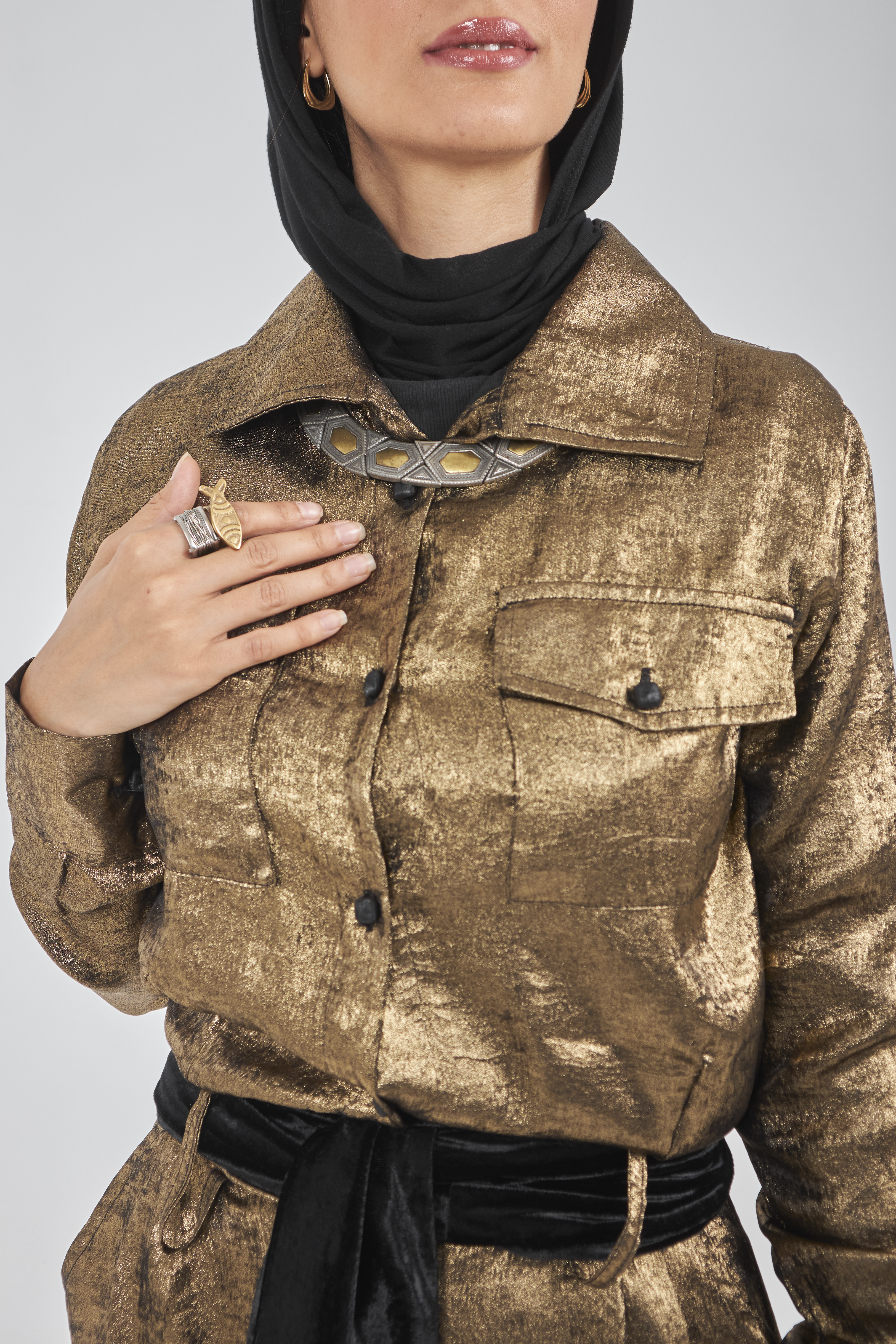 Metallic Gold Jumpsuit