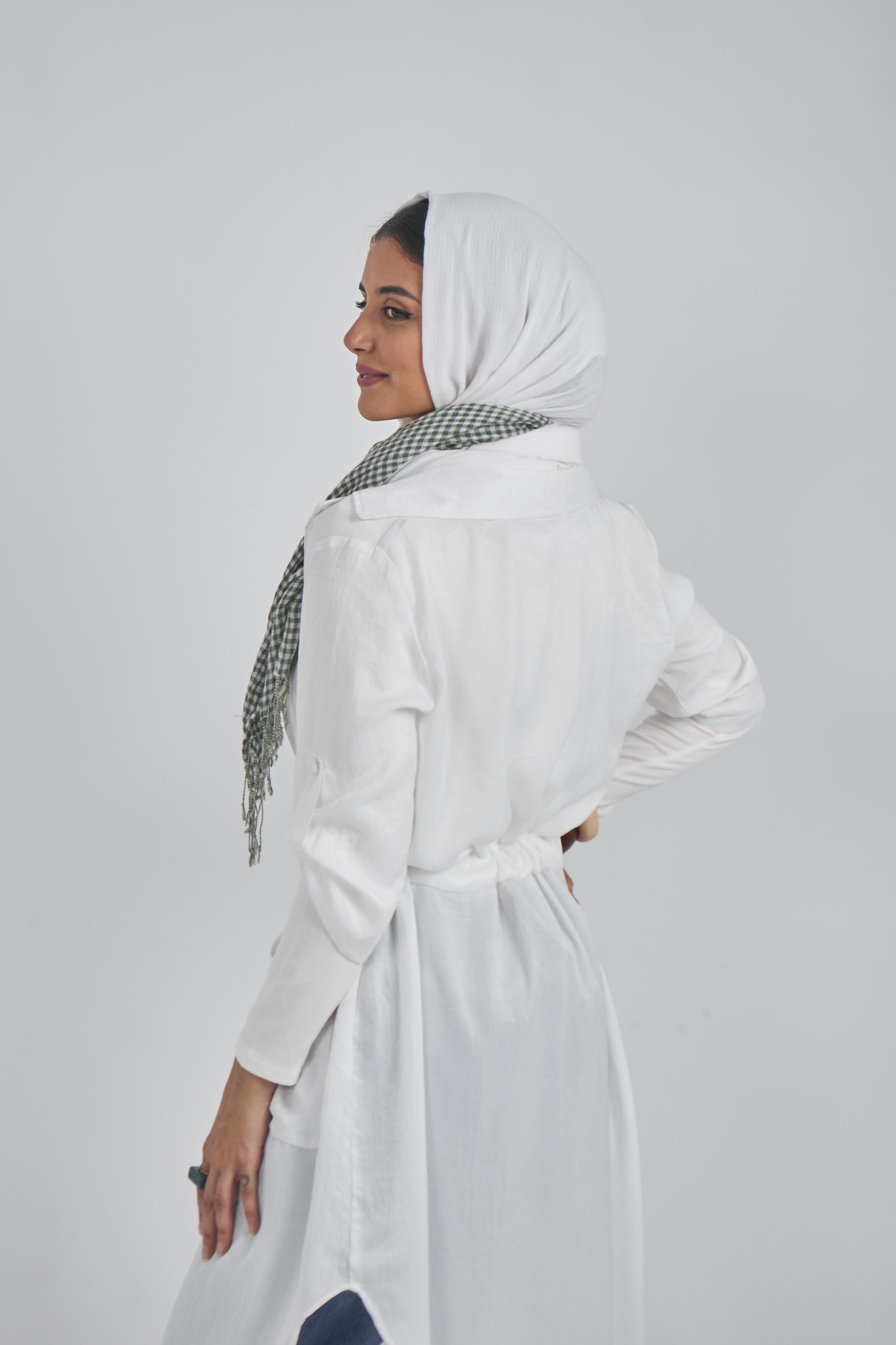 White Linen Kimono Cardigan