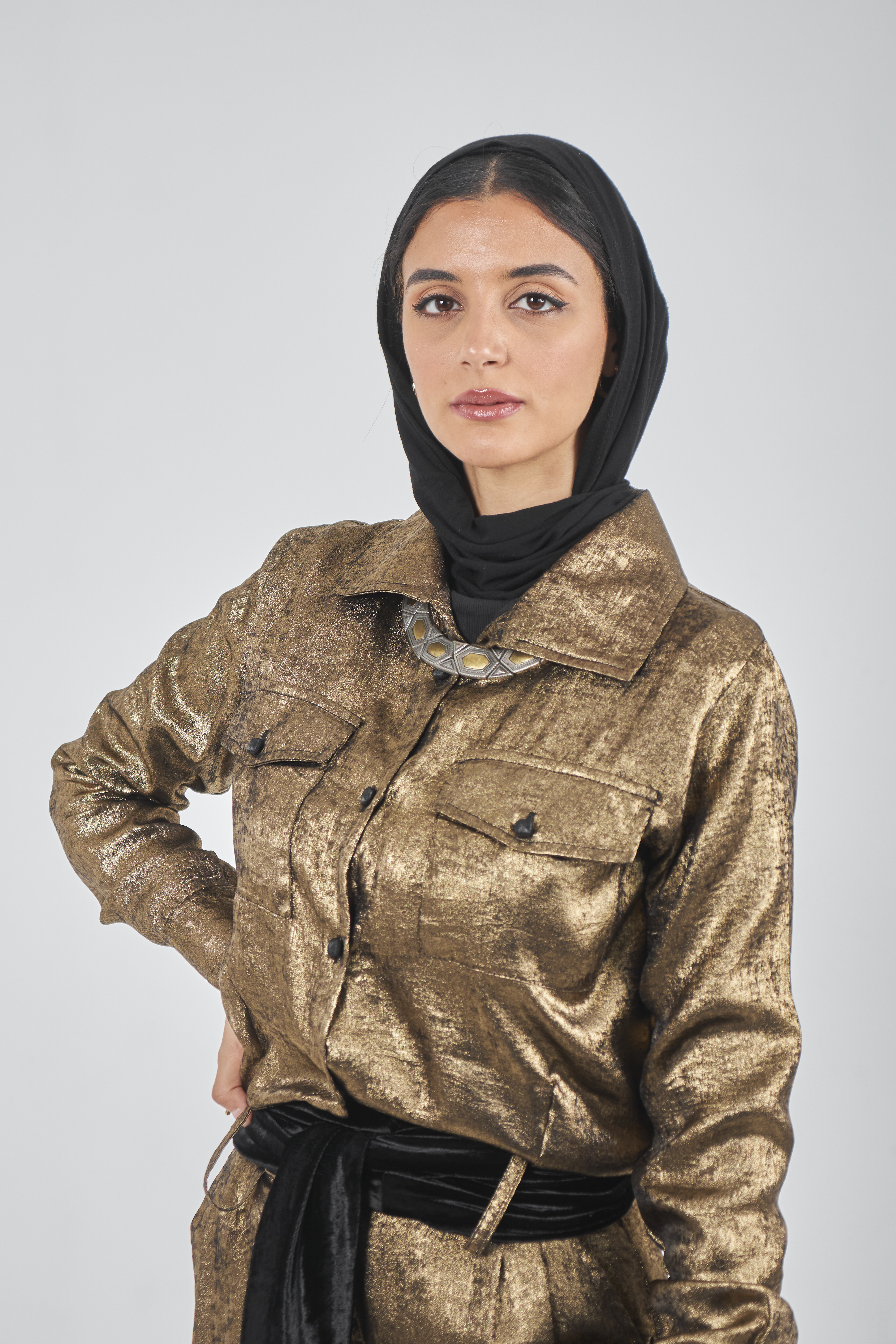 Metallic Gold Jumpsuit