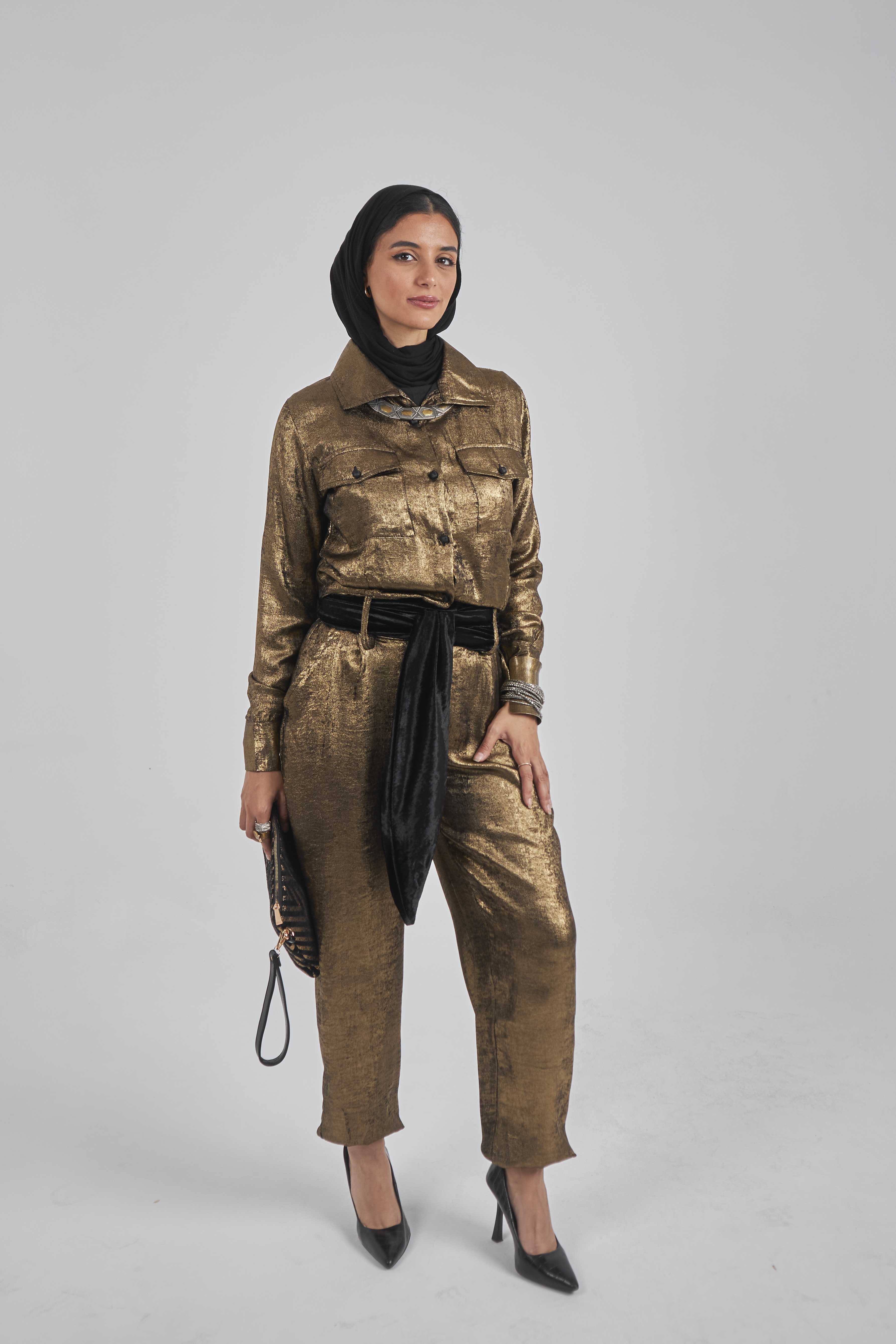 Metallic Gold Jumpsuit