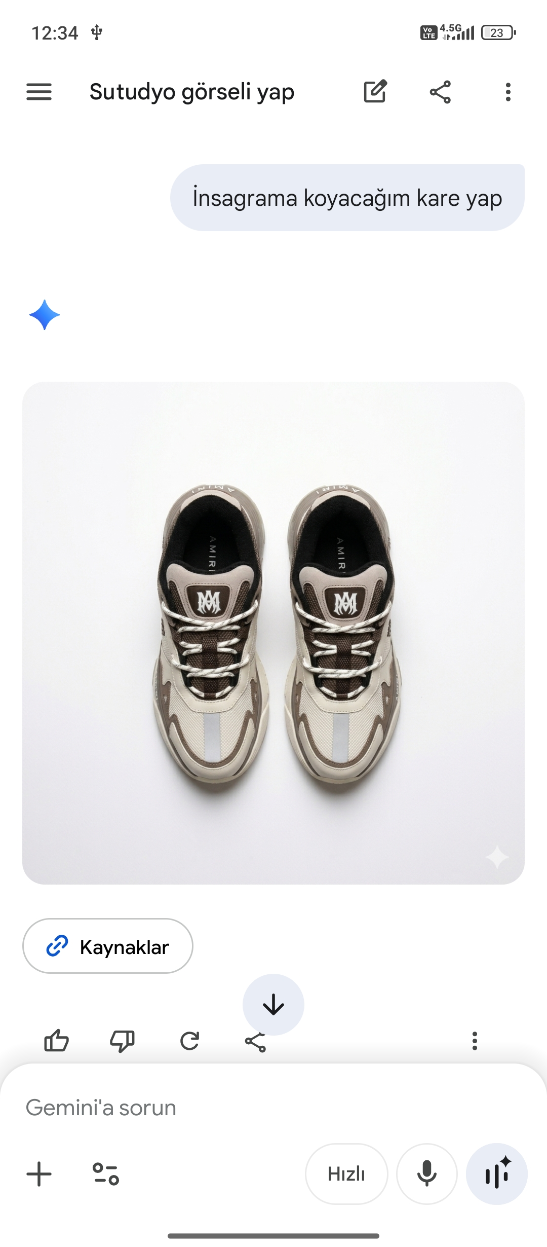 kutusuz  nev blance   AMIRI AYAKKABI