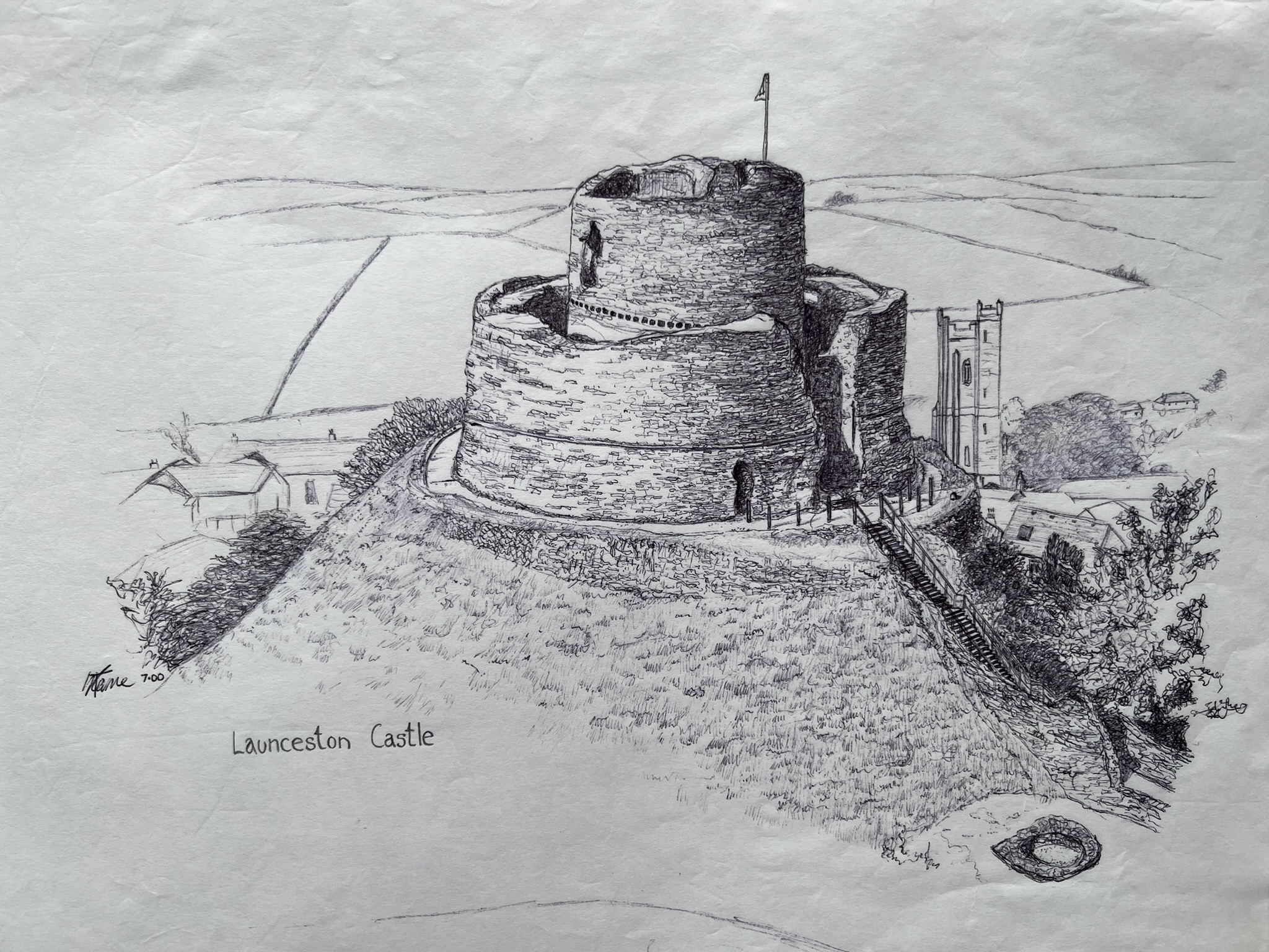 Launceston Castle Biro